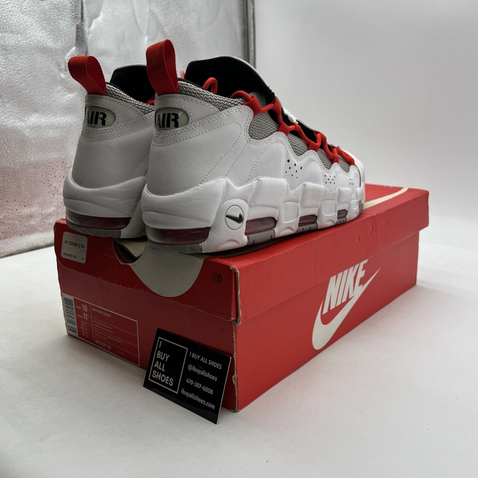 Size 10 - Nike Air More Money Habanero Red (BV2520-100)