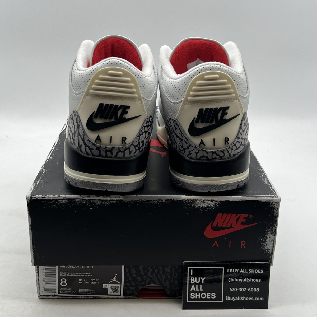 Size 8 - Air Jordan 3 Retro Mid White Cement Reimagined (DN3707-100)