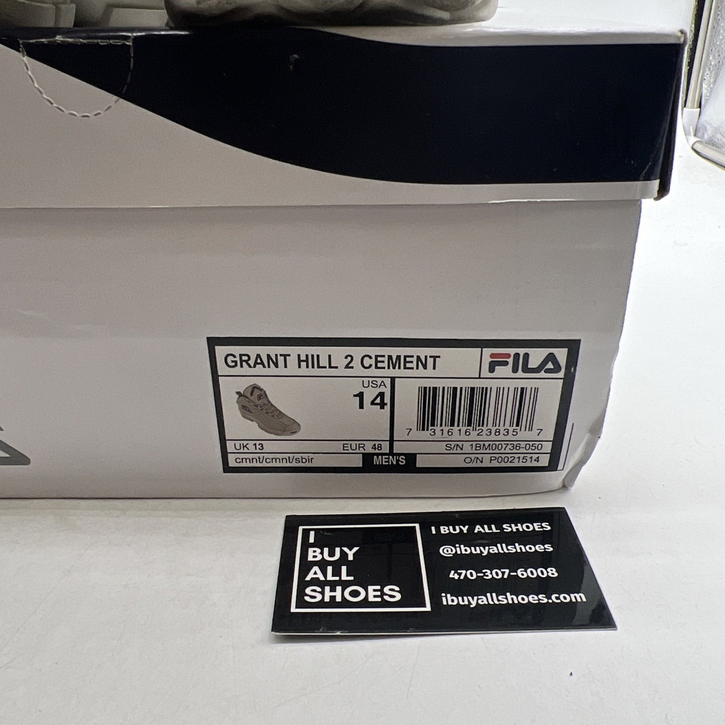 Size 14 - FILA Grant Hill II 2 '96 Cement (1BM00736-050)