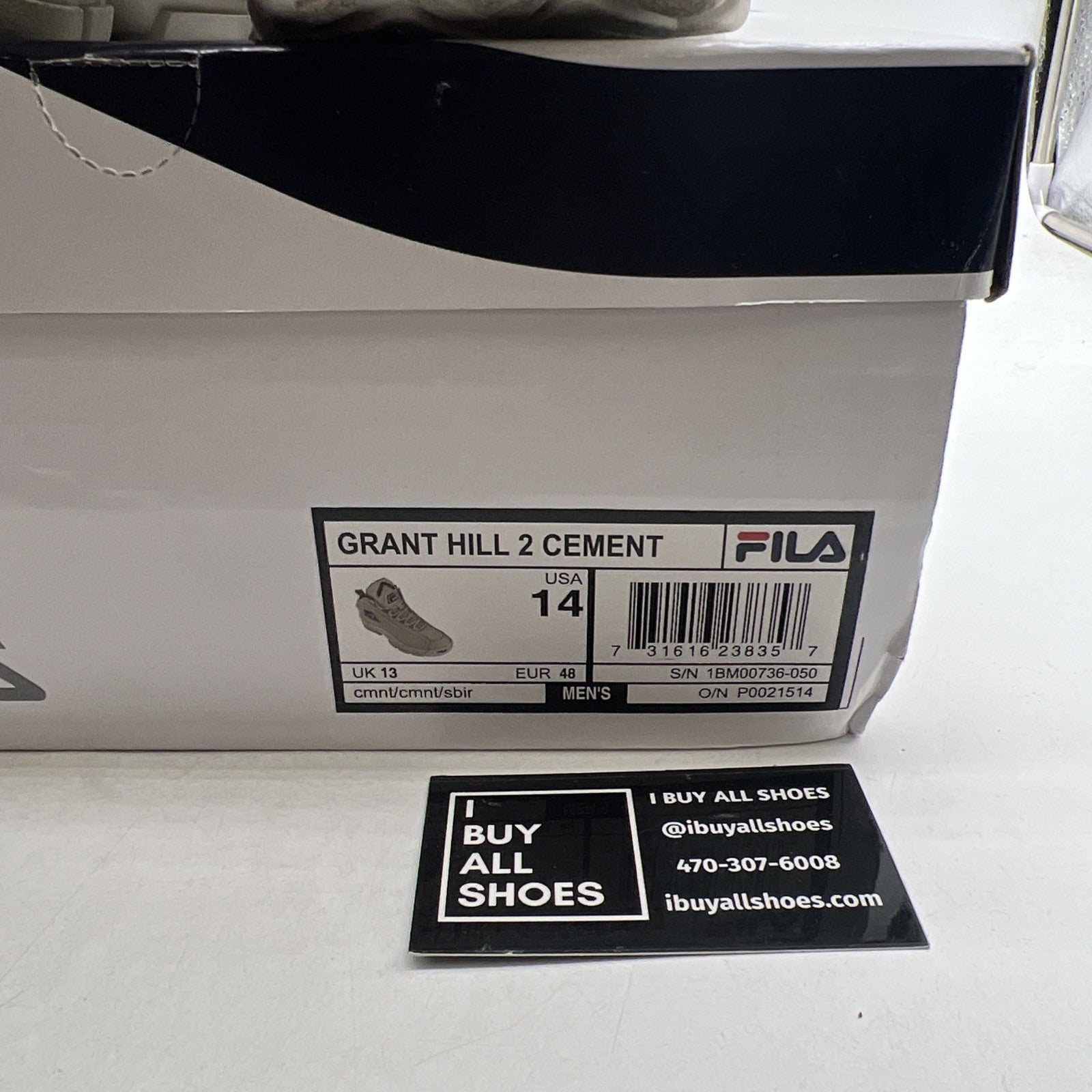 Size 14 - FILA Grant Hill II 2 '96 Cement (1BM00736-050)