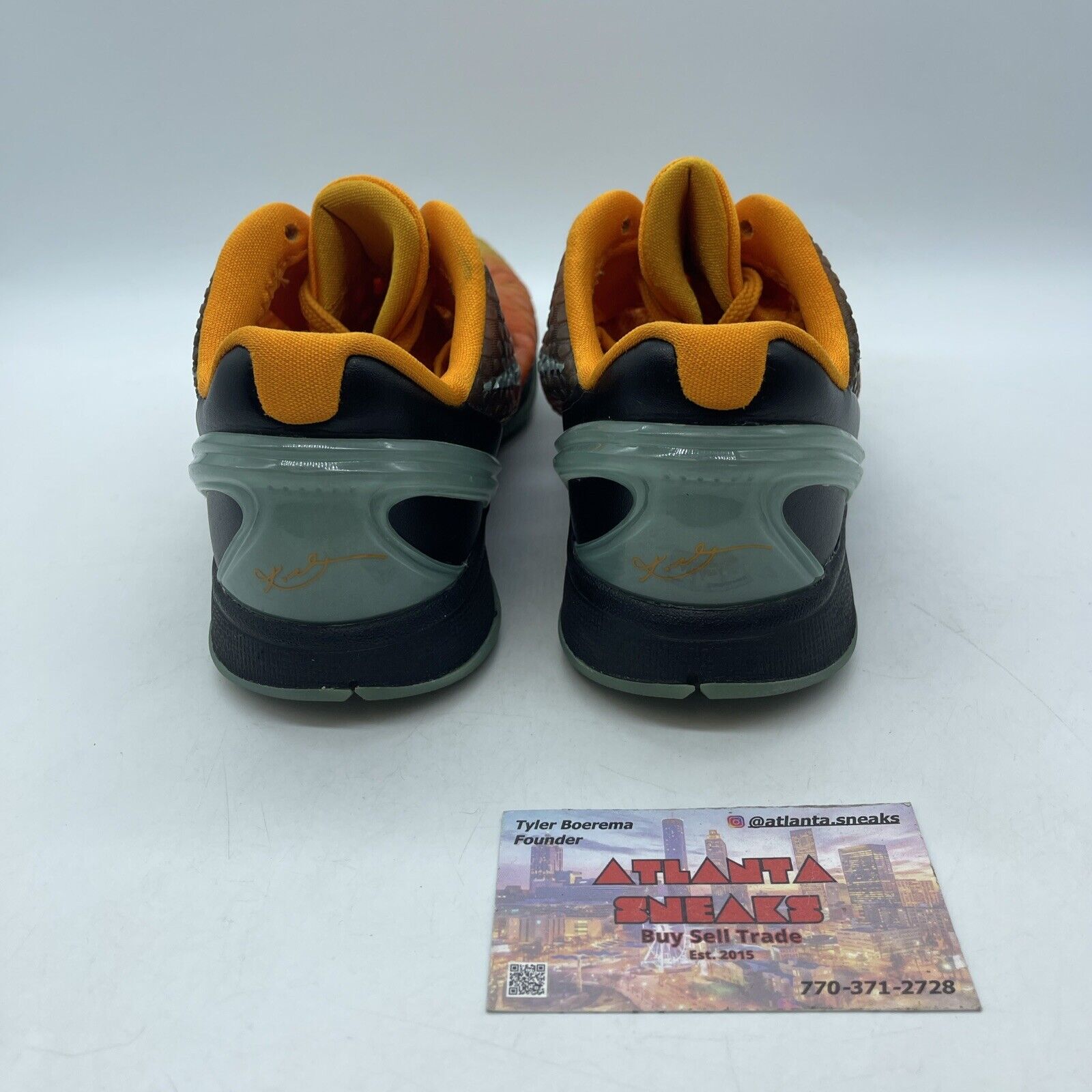 Size 4Y -Kobe 6 GS all Star Orange County Orange Black Yellow Black (429913-800)