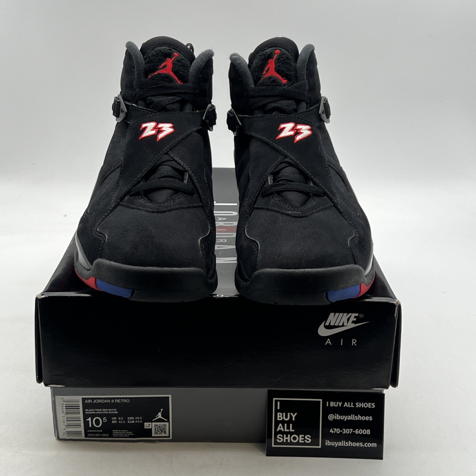 Size 10.5 - Air Jordan 8 Retro Mid Playoff (305381-062)