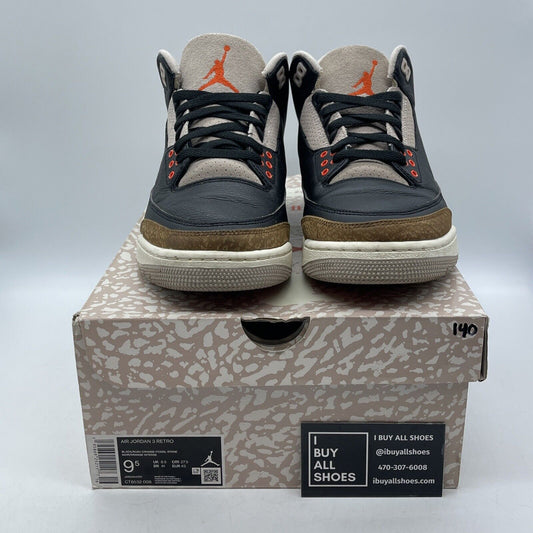 Size 9.5 - Jordan 3 Retro Mid Desert Elephant Brown Black Suede (CT8532-008)