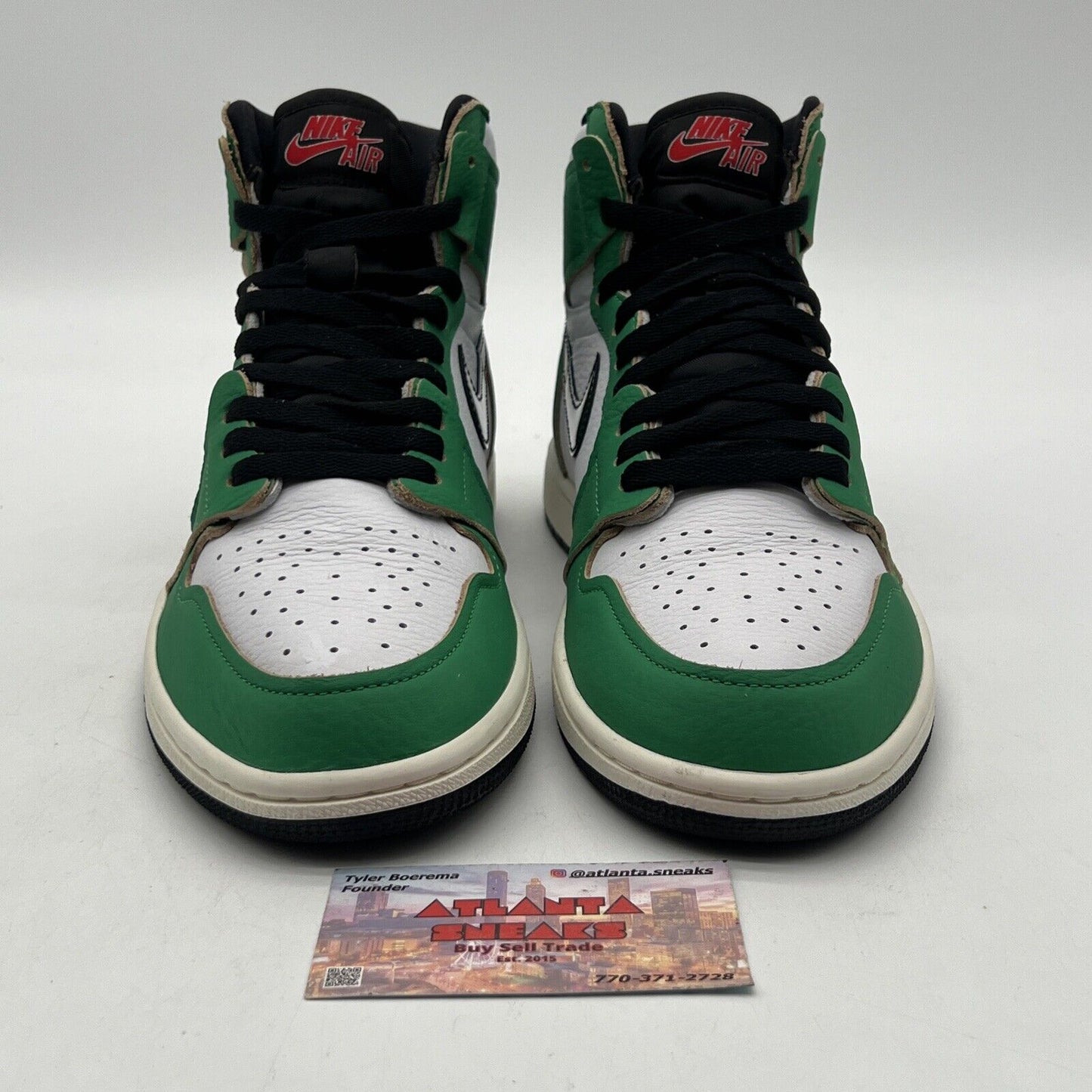 Size 10 - Air Jordan 1 Retro OG High Lucky Green W White (DB4612-300)