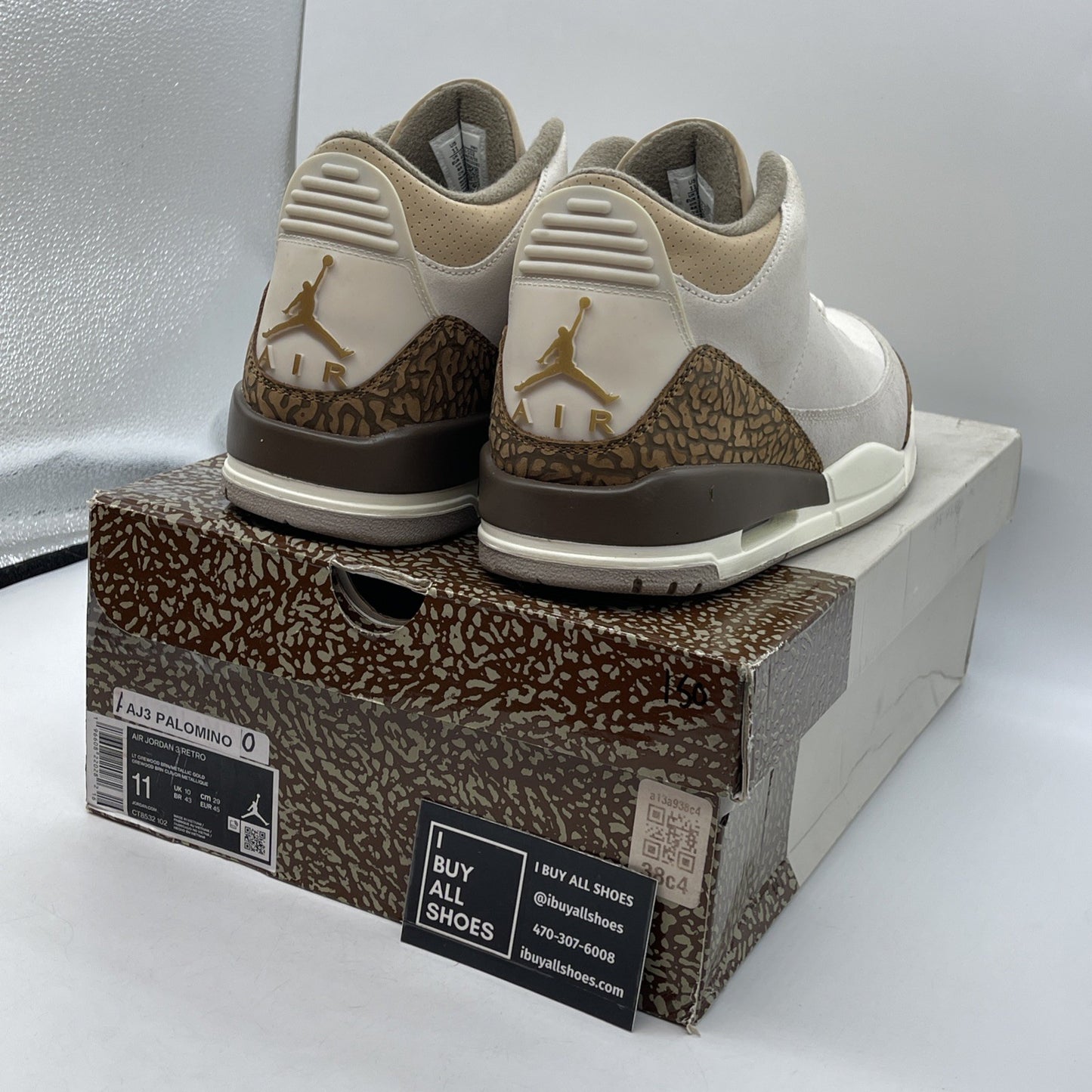 Size 11 - Jordan 3 Retro Low Palomino Brown Tan Suede (CT8532-102)