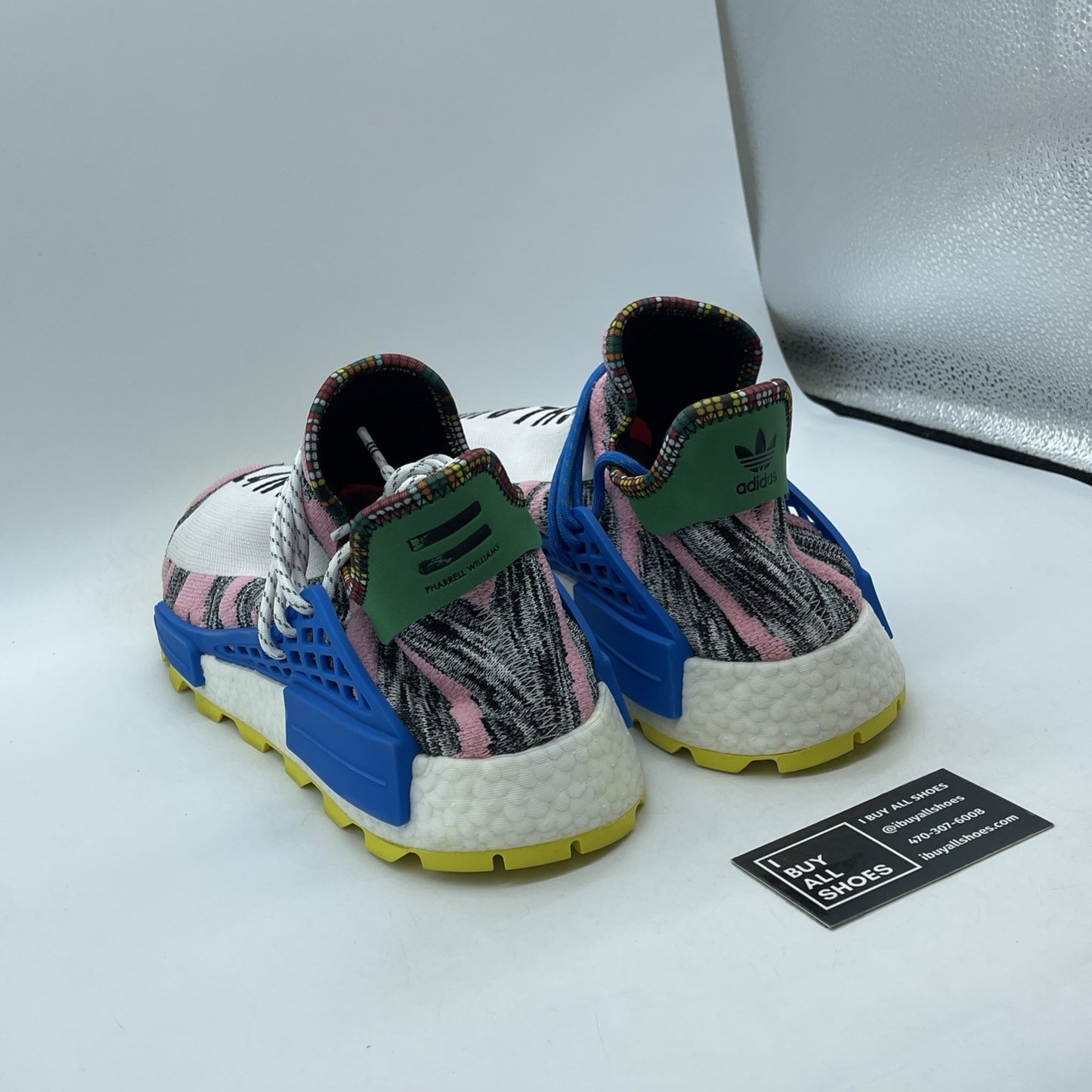 Size 14 - adidas Pharrell x NMD Human Race Trail Solar Pack Suede (BB9531)