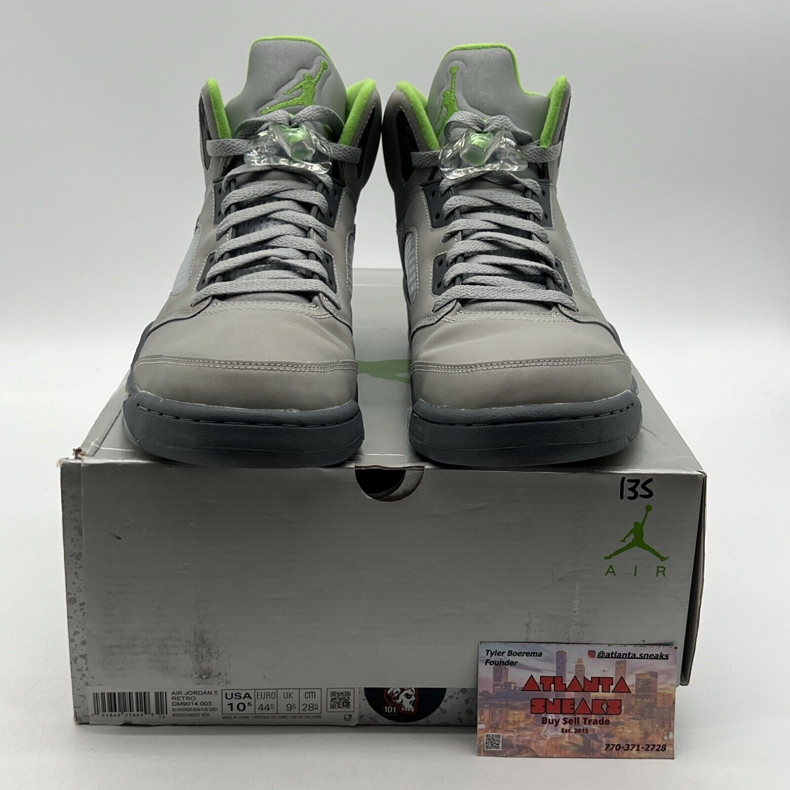 Size 10.5 - Jordan 5 Retro Green Bean Grey Leather (DM9014-003)