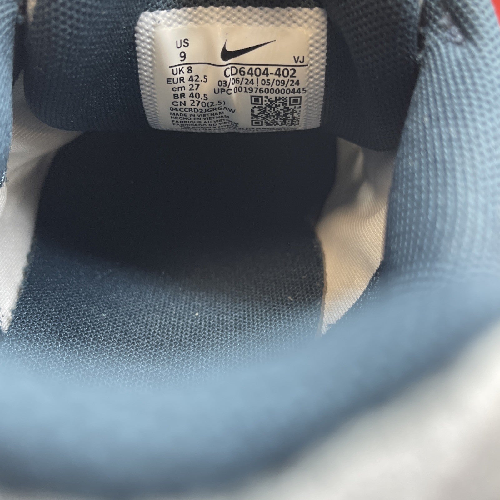 Size 9 - Nike P-6000 Armory Navy Flat Silver (CD6404-402)