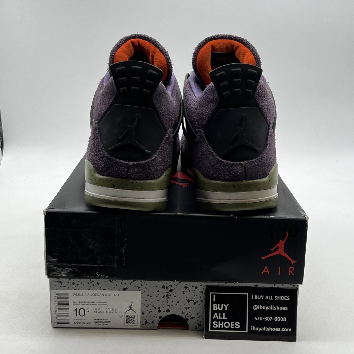Size 10.5W - Air Jordan 4 Retro Mid Canyon Purple - (AQ9129-500)