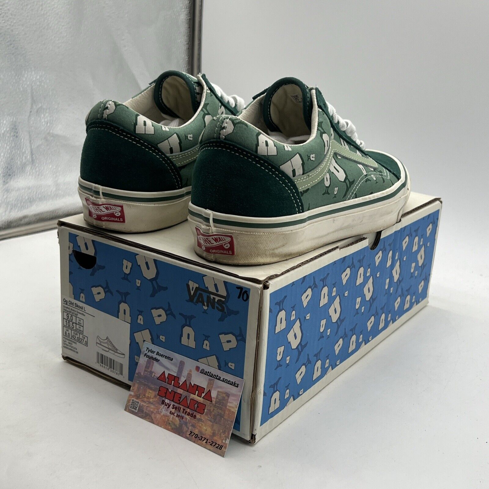 Size 9 - Vans Vault Og Old Skool Undefeated Undftd Bistro Green