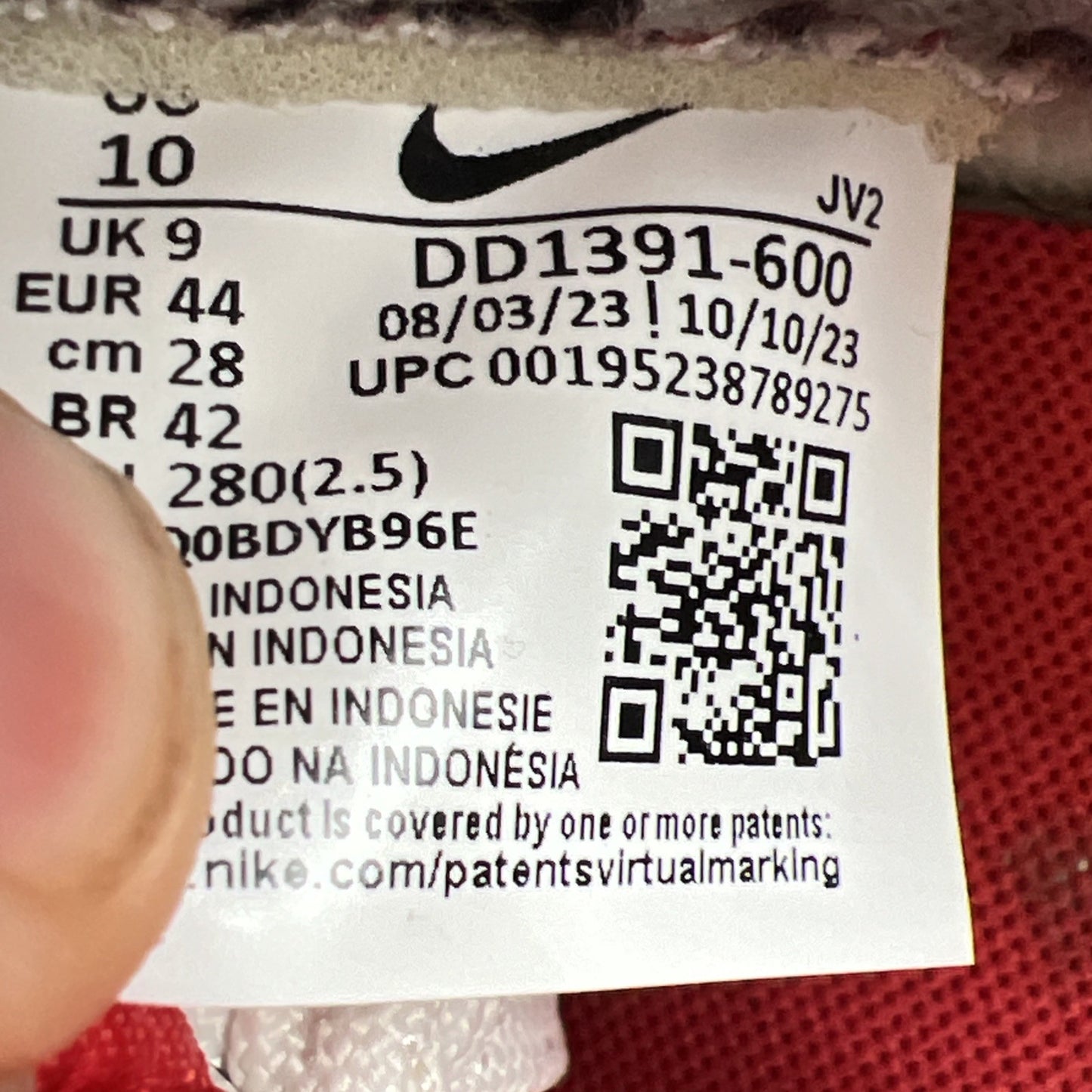 Size 10 - Nike Dunk Low Championship Red (DD1391-600)