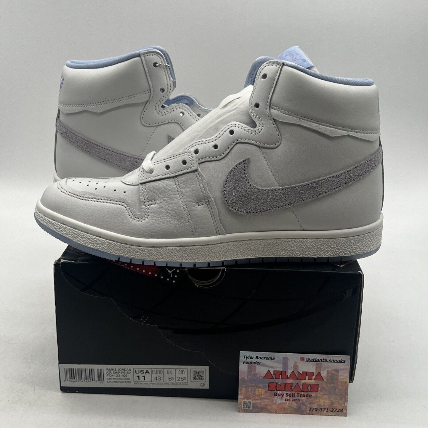 Size 11 - Forget-me-nots x Jordan Air Ship PE SP From Bud To Flower W