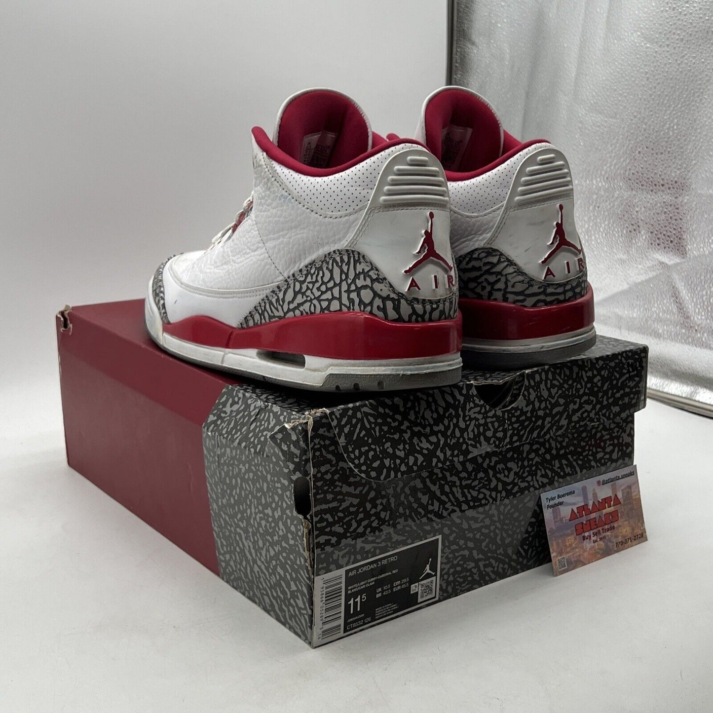 Size 11.5 - Jordan 3 Retro Mid Cardinal Red (CT8532-126)