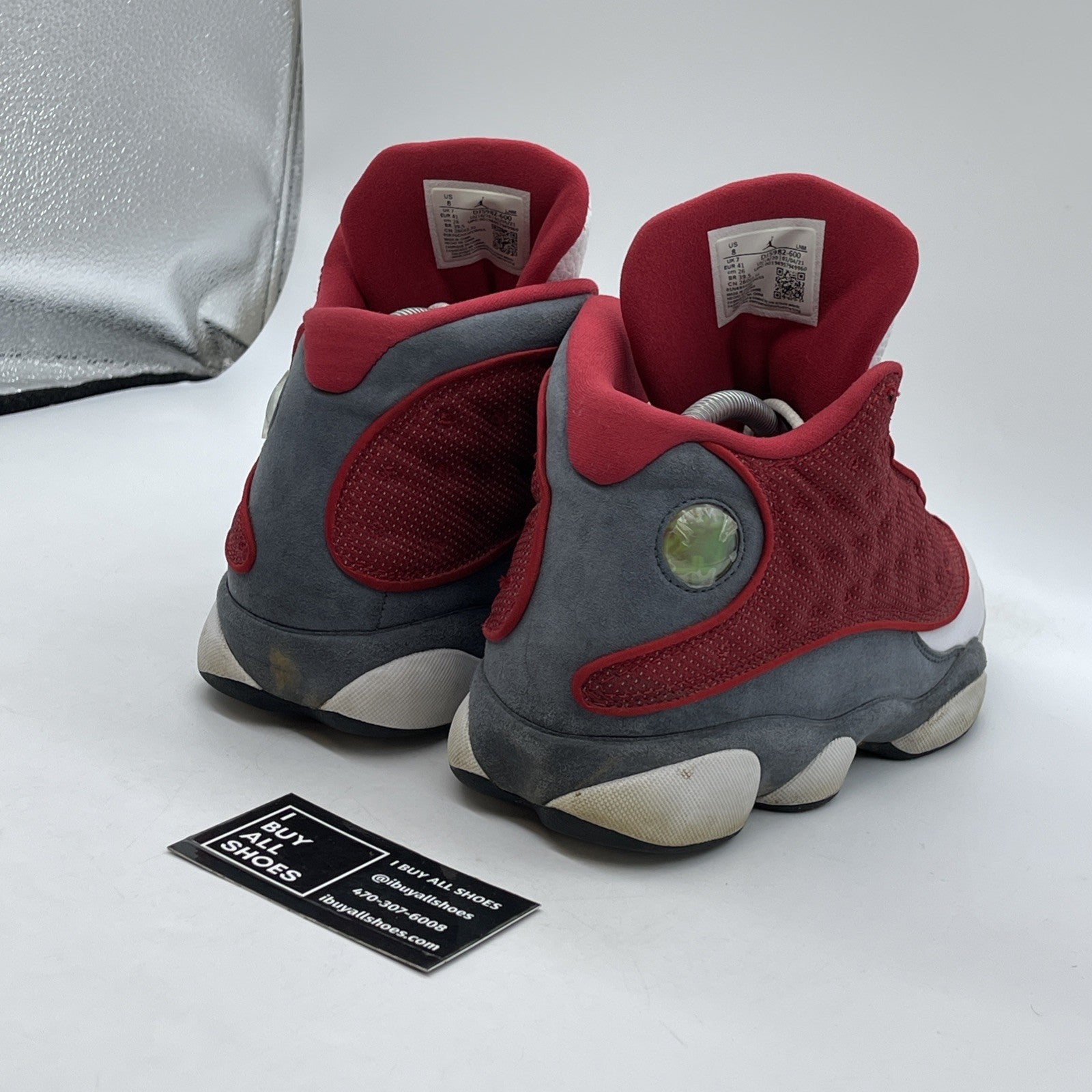 Size 8 - Jordan 13 Gym Red Flint Grey White Suede Leather (DJ5982600)