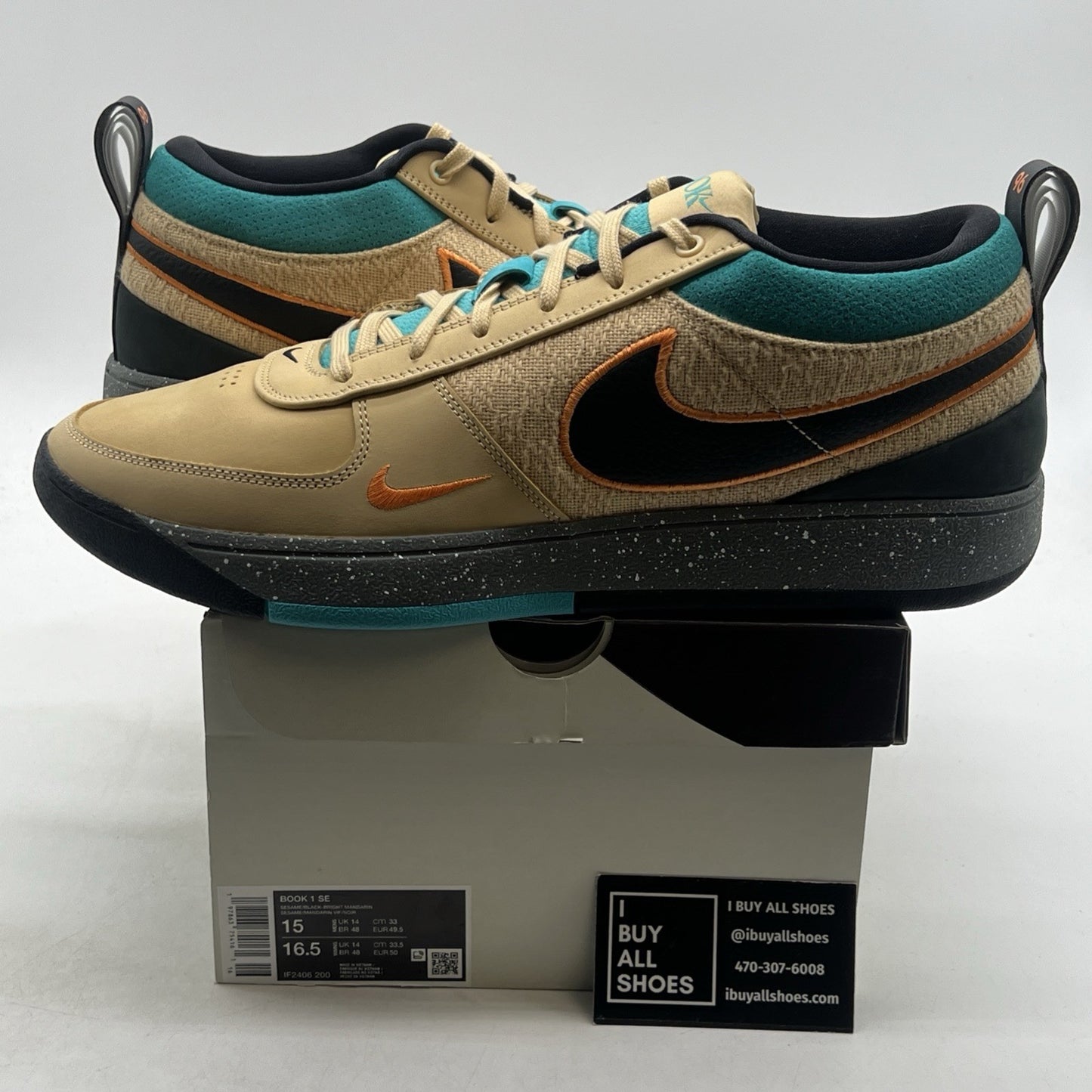 Size 15 - Nike Book 1 Mowabb - (IF2406-200)