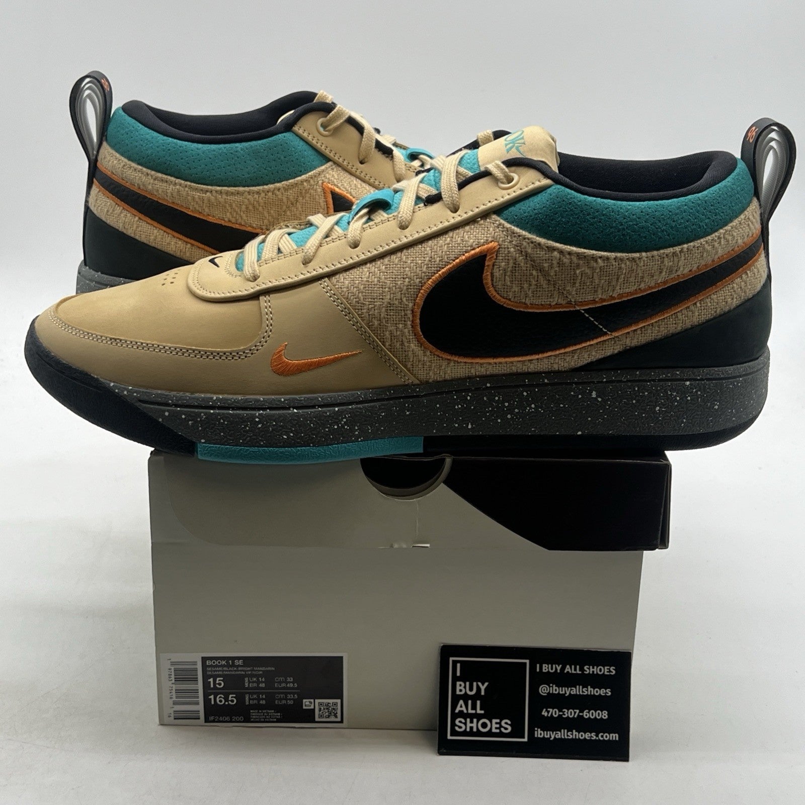 Size 15 - Nike Book 1 Mowabb - (IF2406-200)