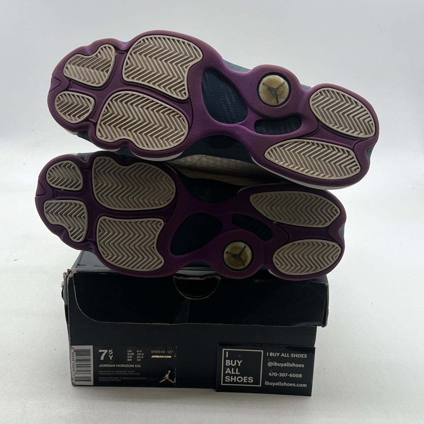 Size 7.5 - Air Jordan Horizon GG Sail/Hyper Youth Basketball Shoes (819848-127)