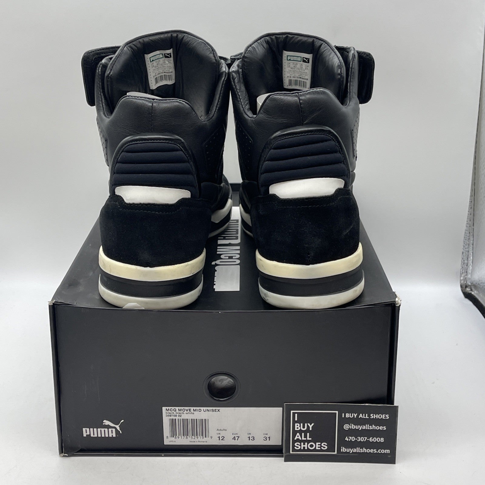 Size 13 - PUMA Move Mid x Alexander McQueen Black (359759-02)