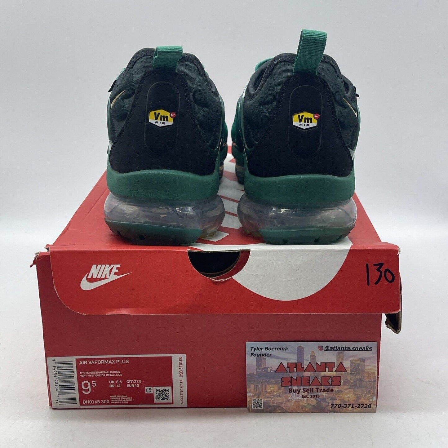 Size 9.5 - Nike Air VaporMax Plus City Special - Atlanta Green (DH0145-300)