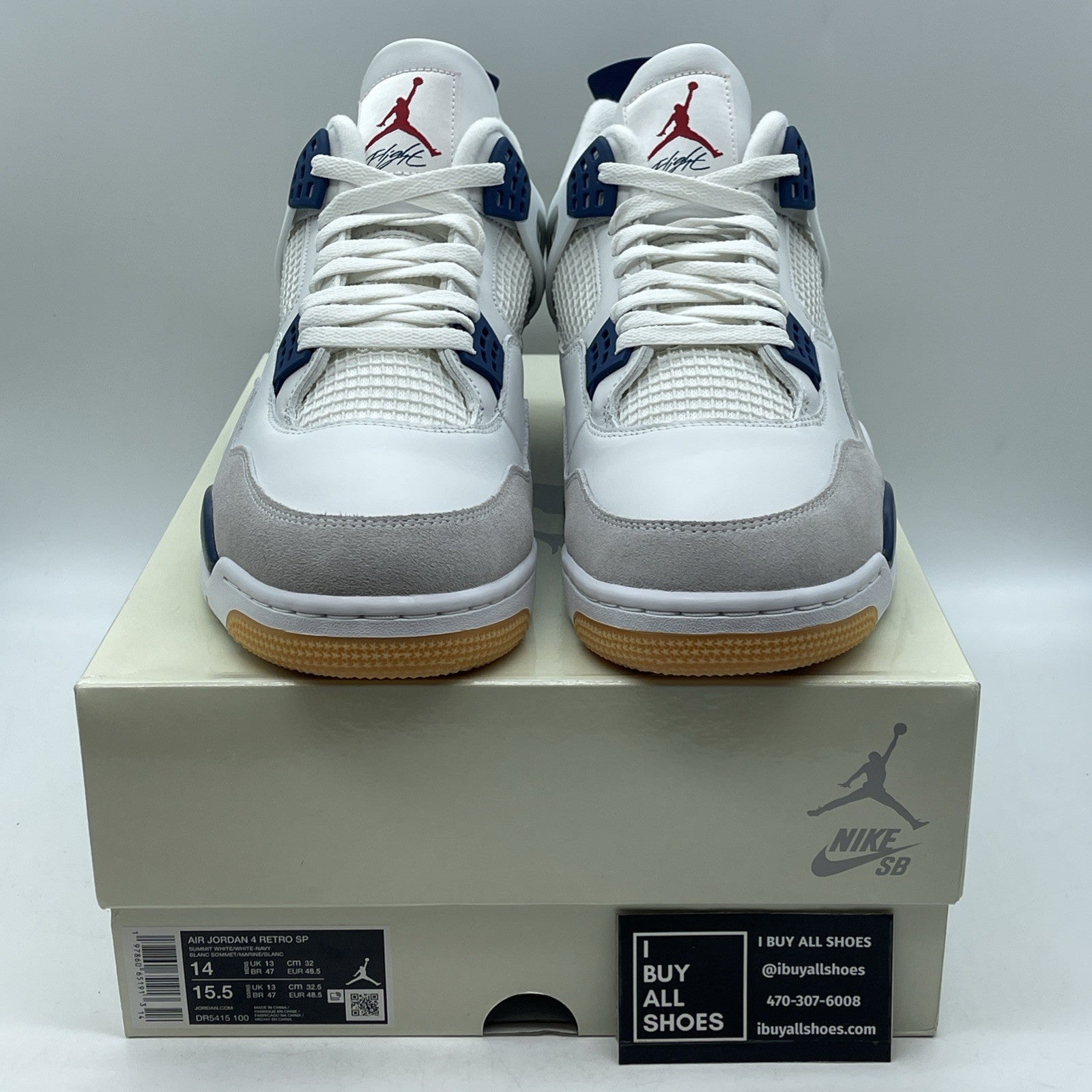 Size 14 - Air Jordan 4 Retro SP SB Navy (DR5415-100)