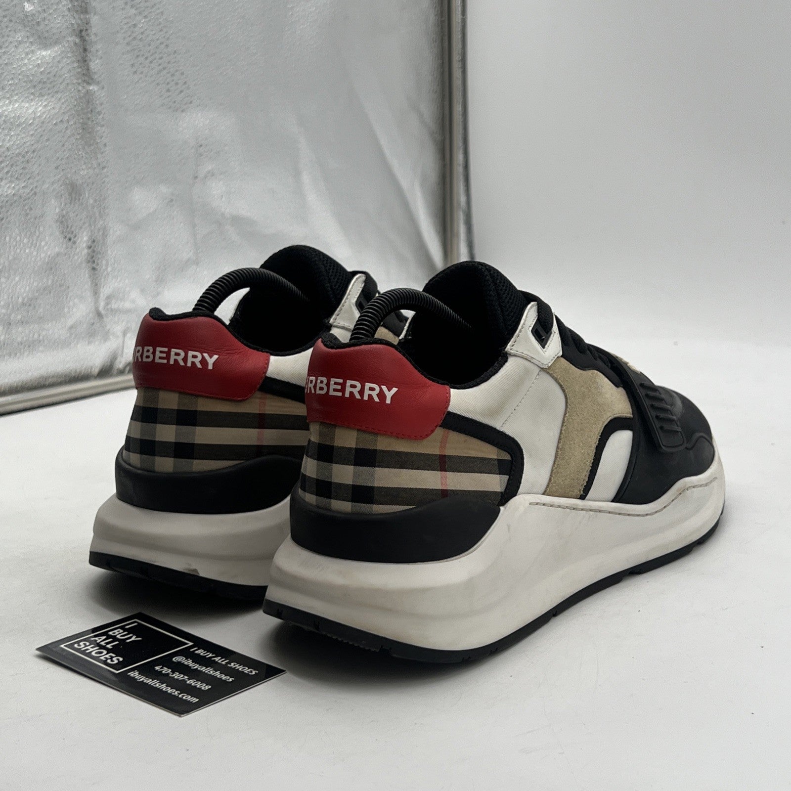 Size 42.5 - Burberry Vintage Check Low Top Sneakers
