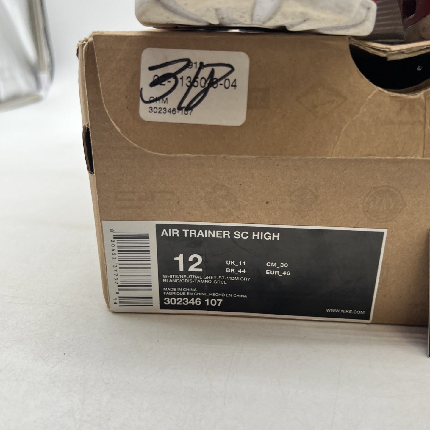 Size 12 - Nike Air Trainer SC High White Varsity Red (302346-107)