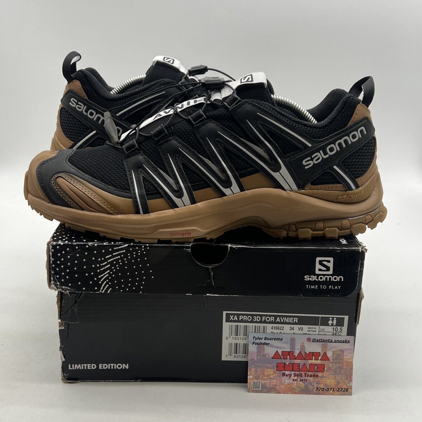 Size 11 - Salomon (L41662200) XA Pro 3D V9 Hiking - Natural/Black