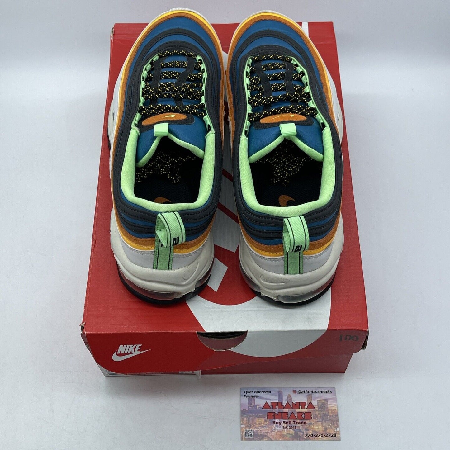 Size 10 - Nike Air Max 97 Green Abyss Illusion Green Black White (CZ7868-300)