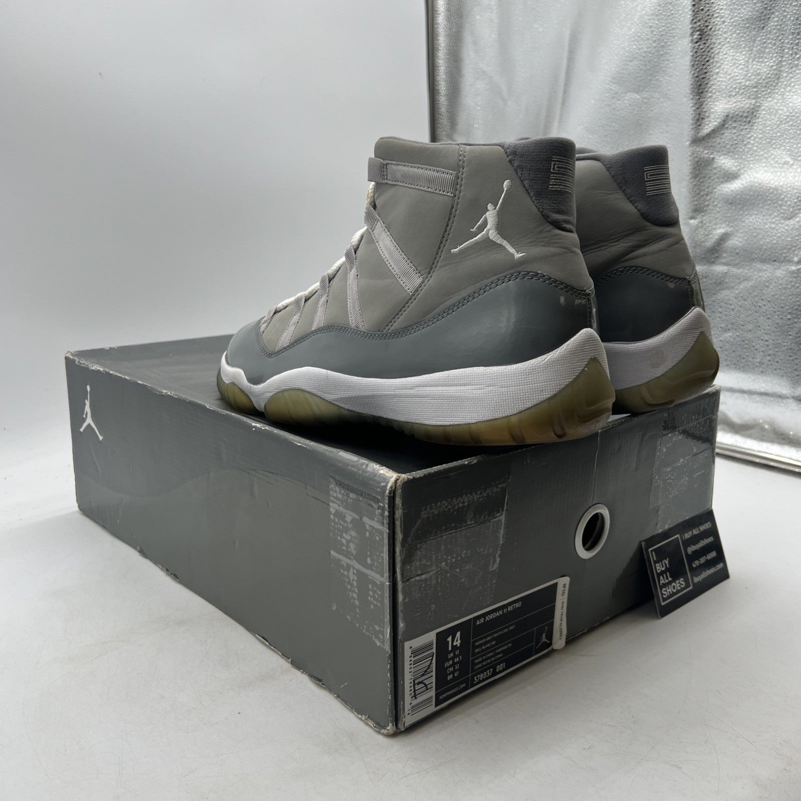 Size 14 - Air Jordan 11 Retro 2010 Cool Grey (378037-001)