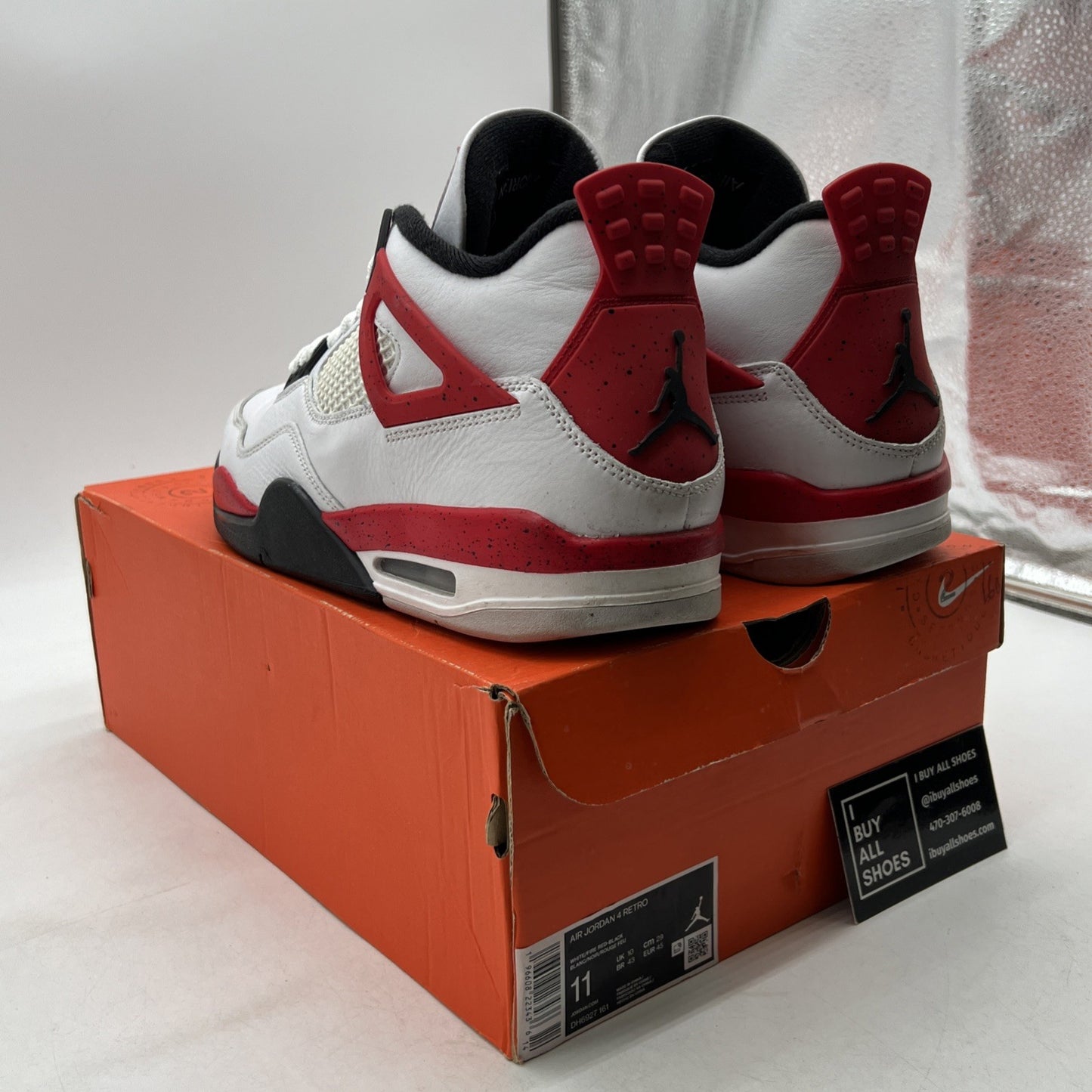 Size 11 - Air Jordan 4 Retro Mid Red Cement (DH6927-161)