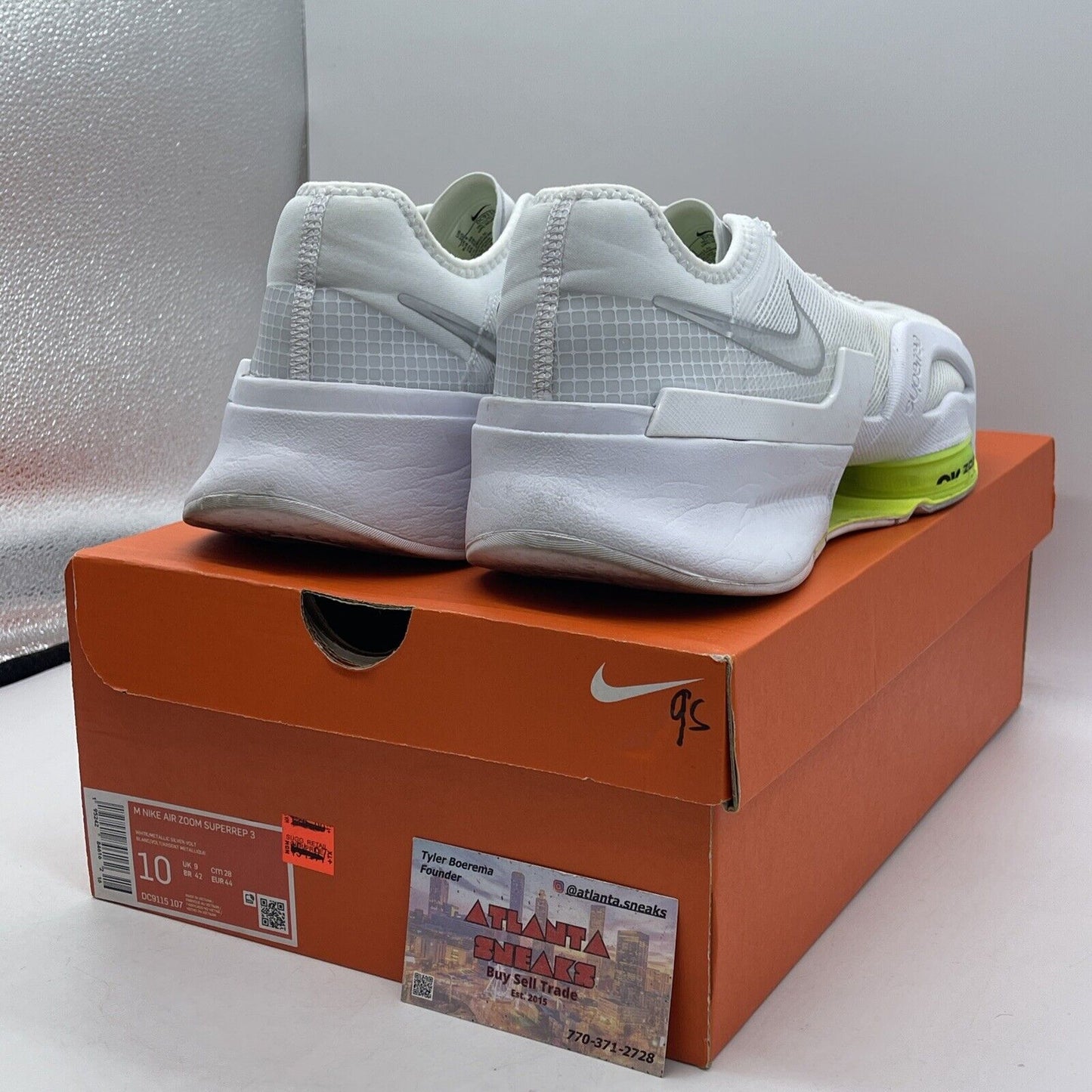 Size 10 - Air Zoom Superrep 3 White Volt White Neon Yellow Suede  (DC9115-107)