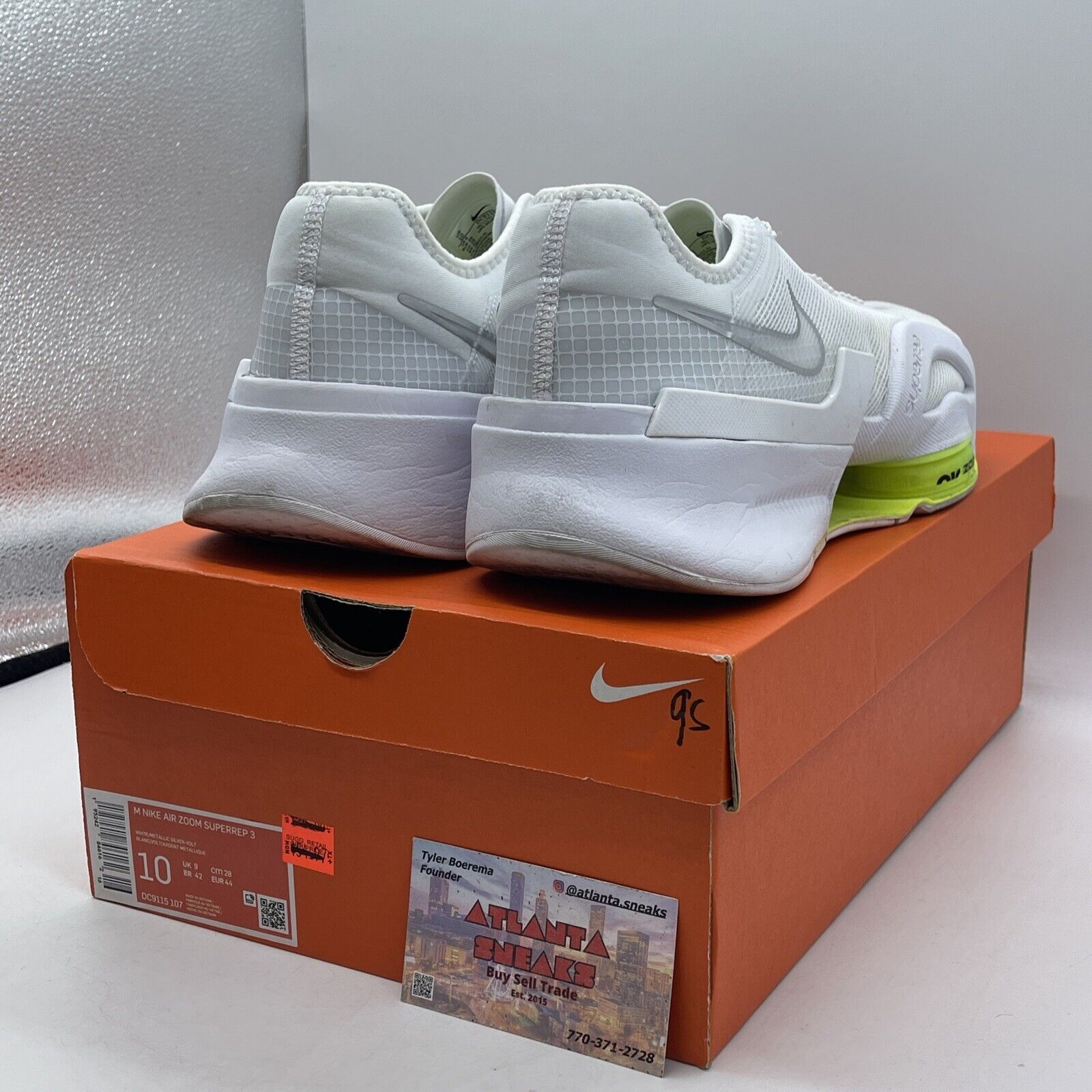 Size 10 - Air Zoom Superrep 3 White Volt White Neon Yellow Suede  (DC9115-107)
