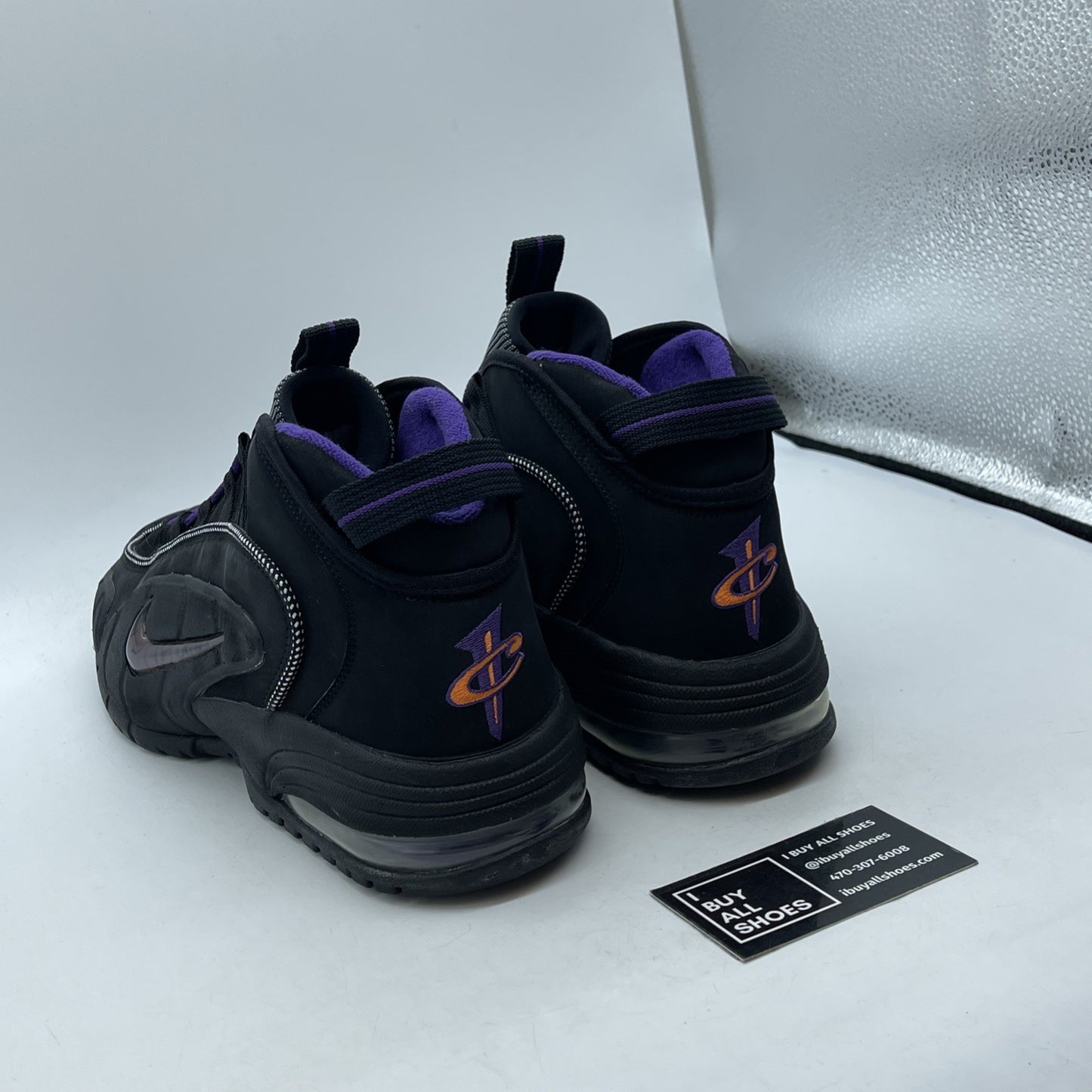 Size 13 - Nike Air Max Penny Phoenix Suns Purple Black Suede (311089-002)