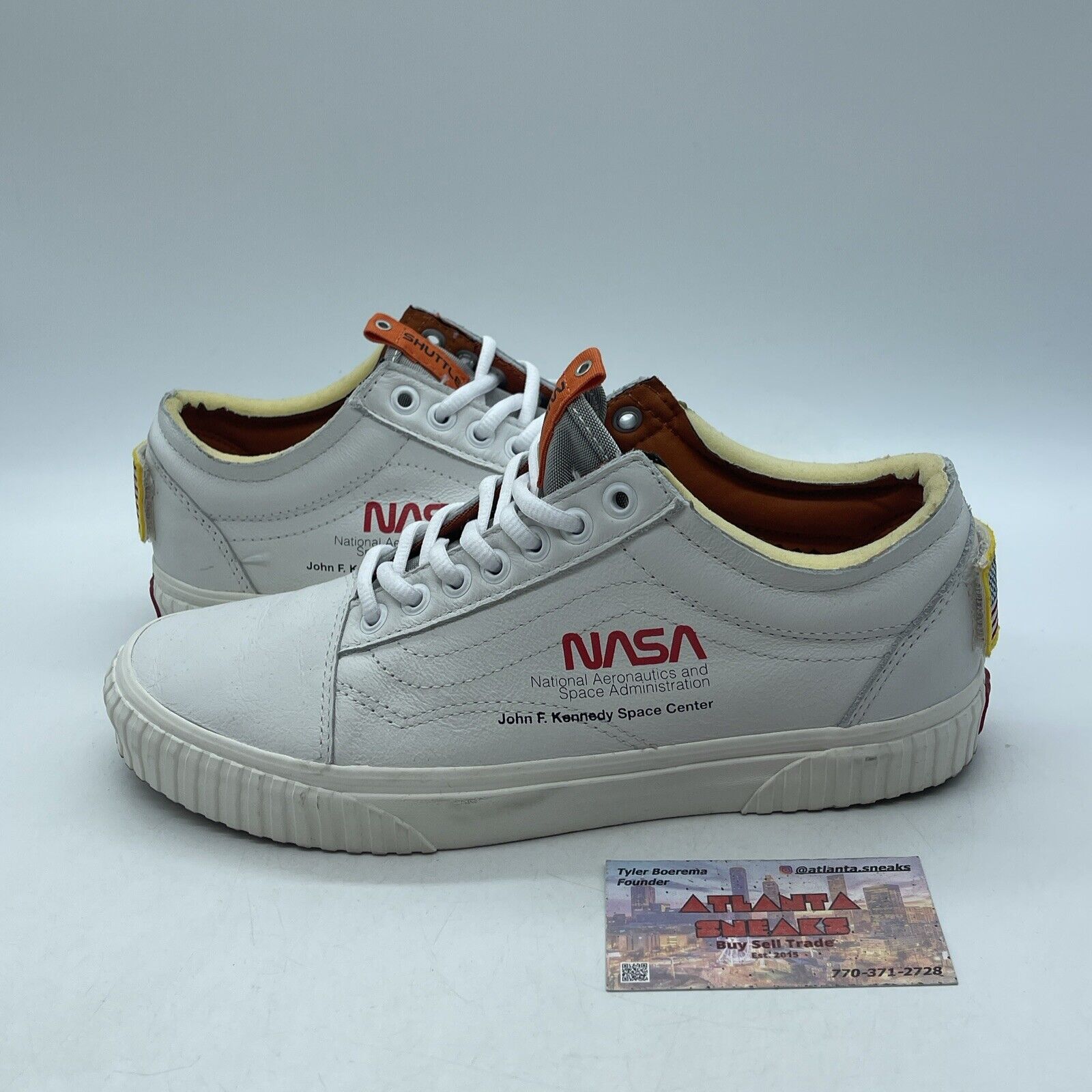 Size 8.5 - VANS NASA x Old Skool Space Voyager White Leather (VNOA38G1UP9)