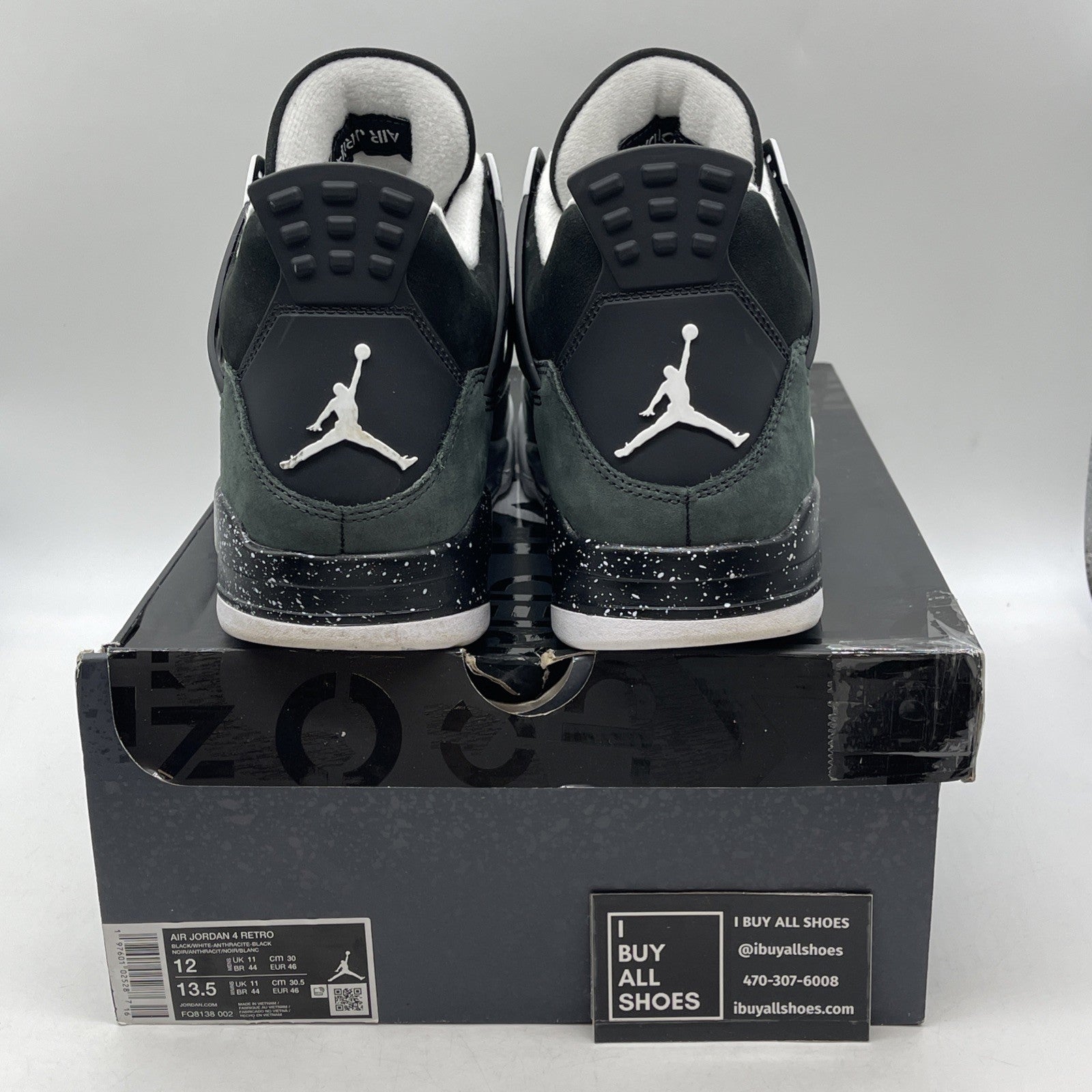 Size 12 - Air Jordan 4 Retro 2024 Fear (FQ8138-002)