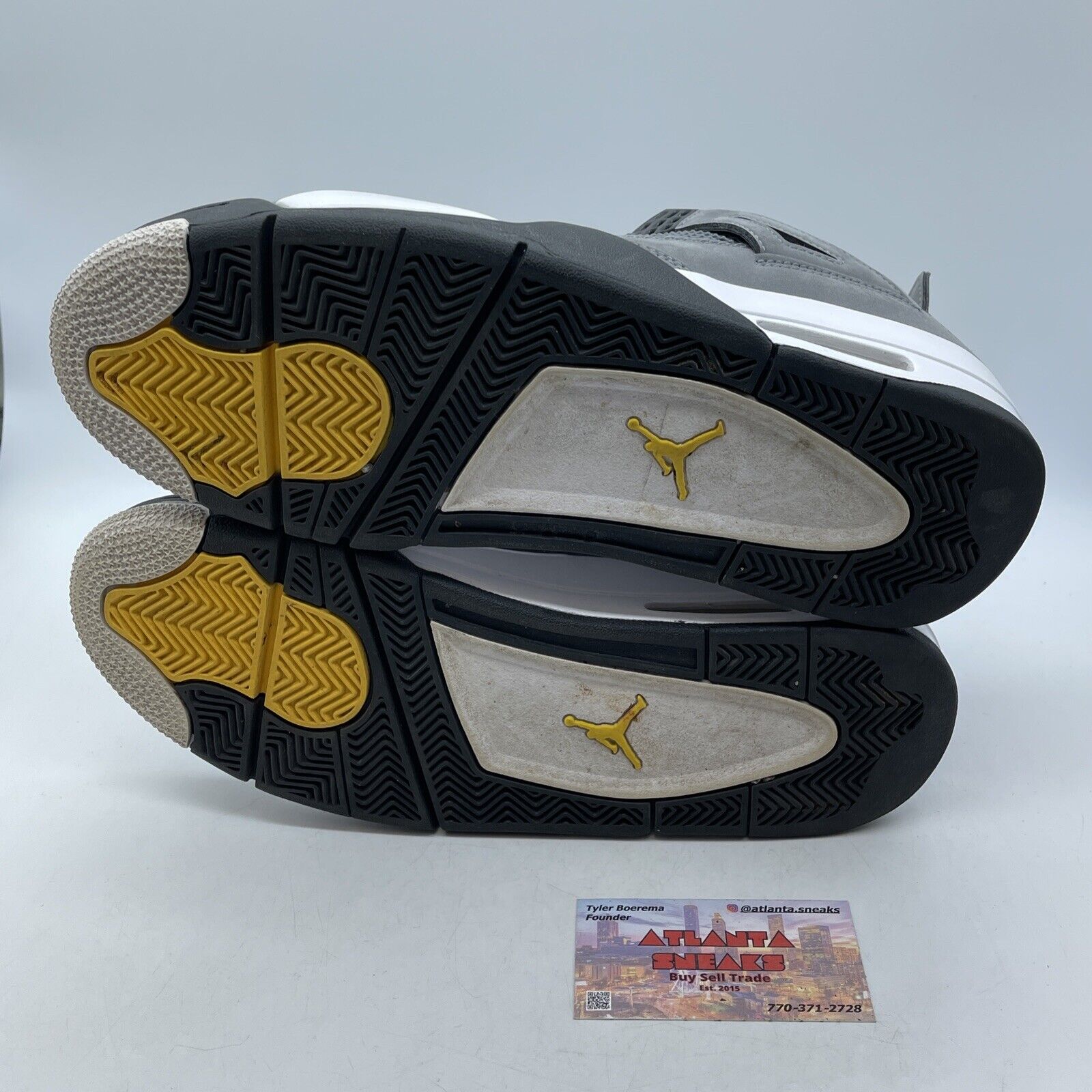 Size 10.5 - Jordan 4 Retro Low Cool Grey Black Silver White Suede (308497-007)