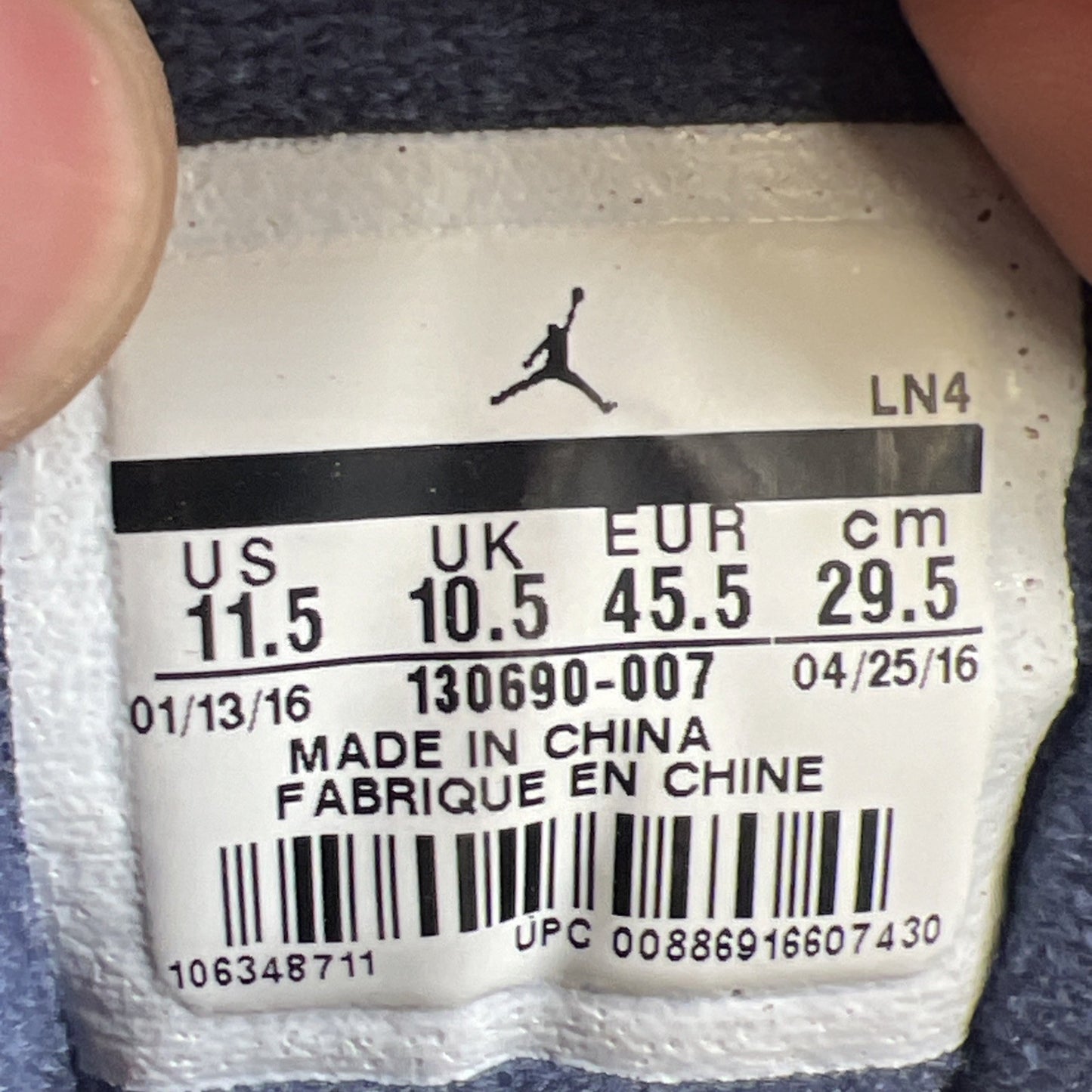 Size 11.5 - Air Jordan 12 Retro Grey University Blue (130690-007)