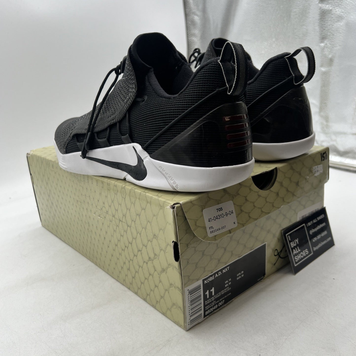 Size 11 - Nike Kobe A.D. NXT Black White (882049-007)