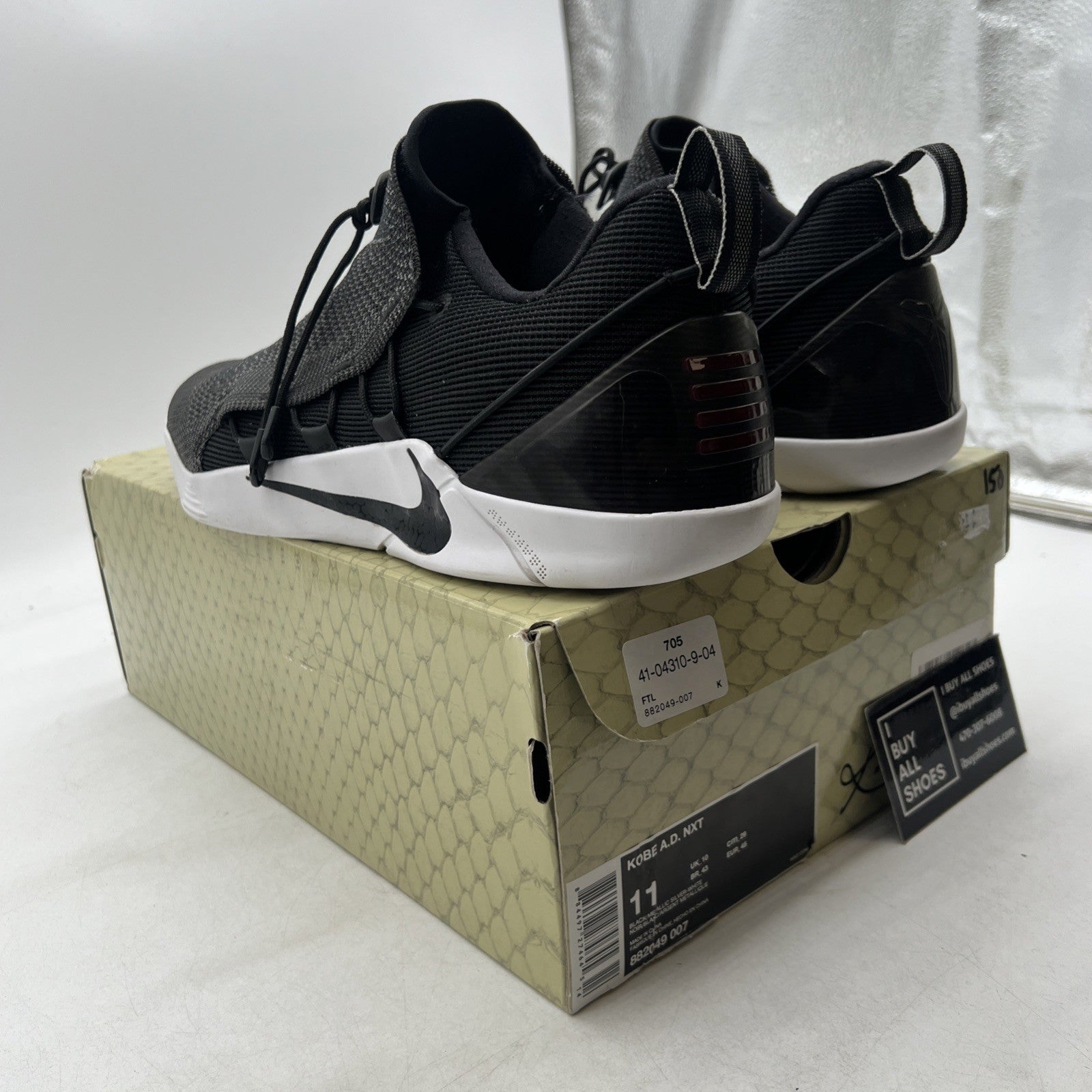 Size 11 - Nike Kobe A.D. NXT Black White (882049-007)
