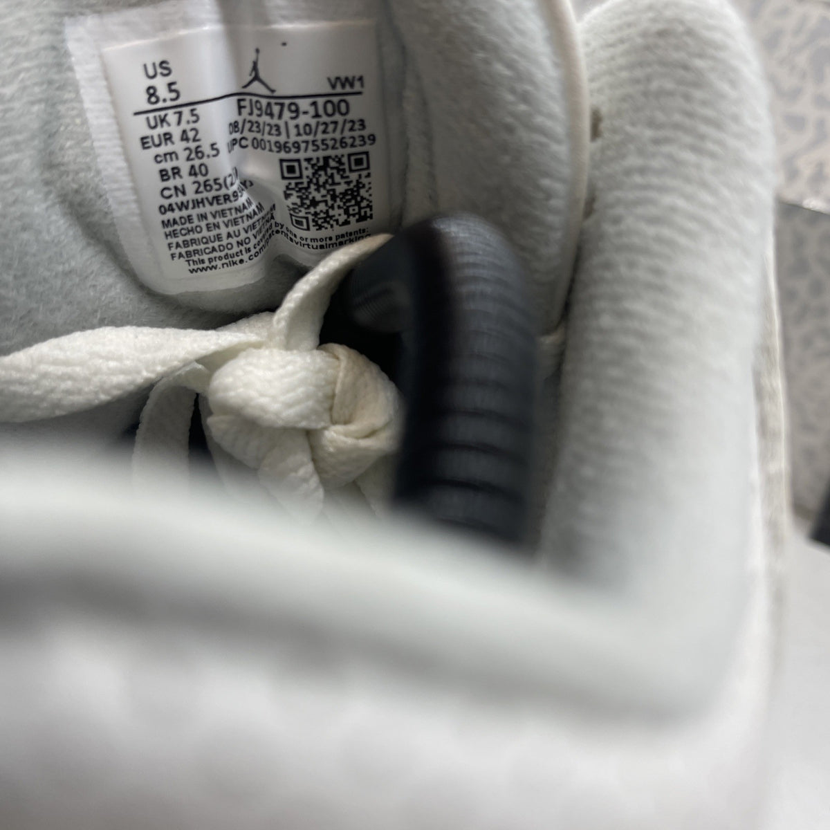 Size 8.5 - Air Jordan 3 Retro Craft Ivory Grey White Leather (FJ9579-100)