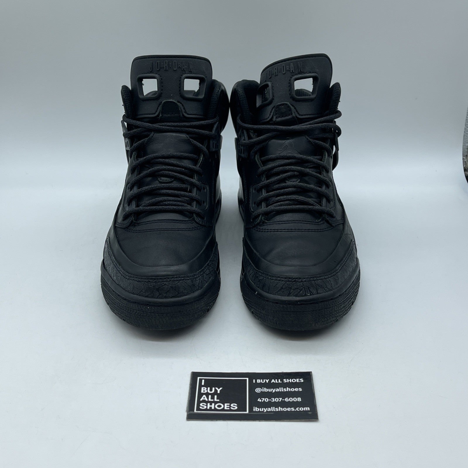 Size 9 - Air Jordan Spizike Winterized Black Anthracite 2009 (375356-001)