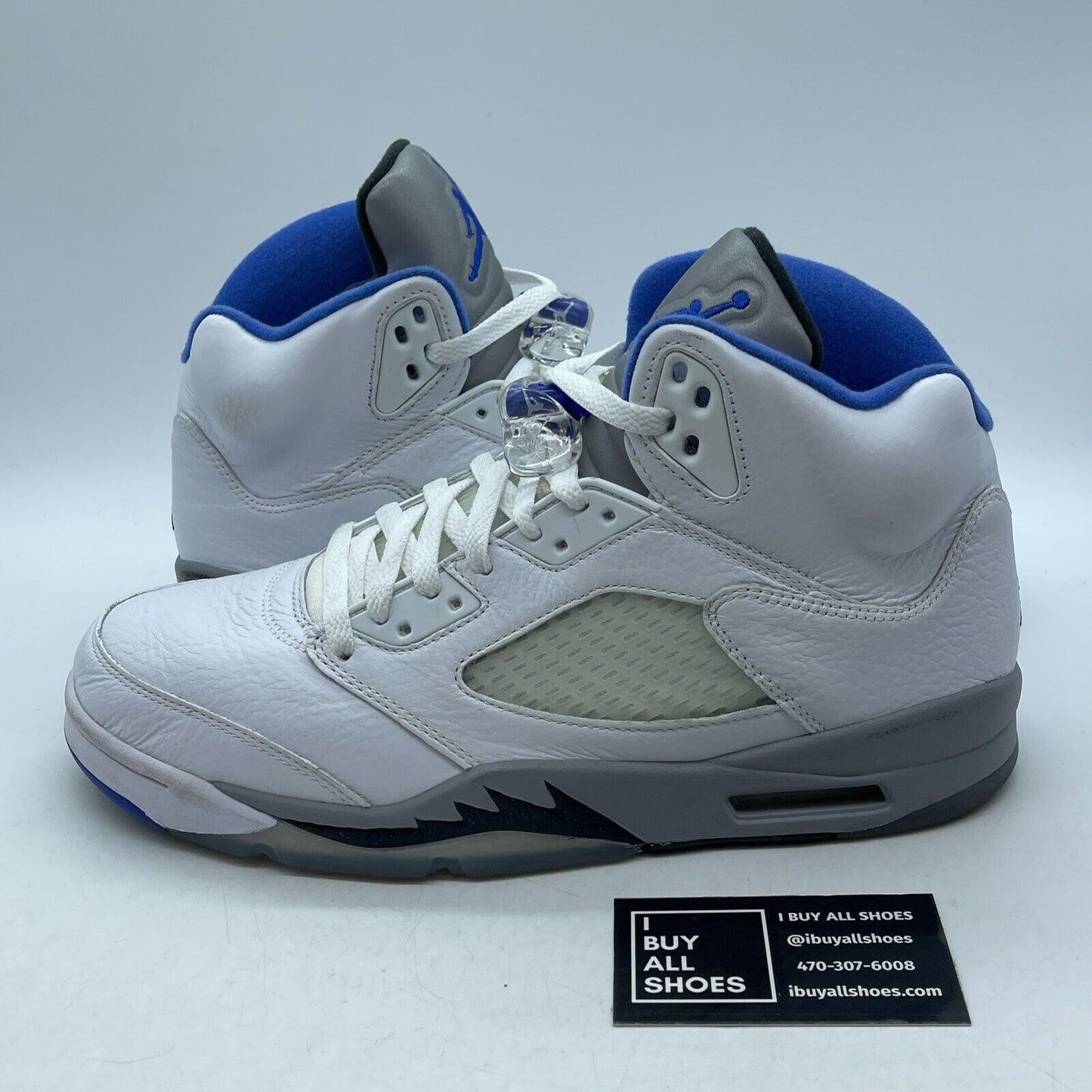 Size 10.5 - Air Jordan 5 Retro Stealth 2.0 Grey White Leather (DD0587-140)
