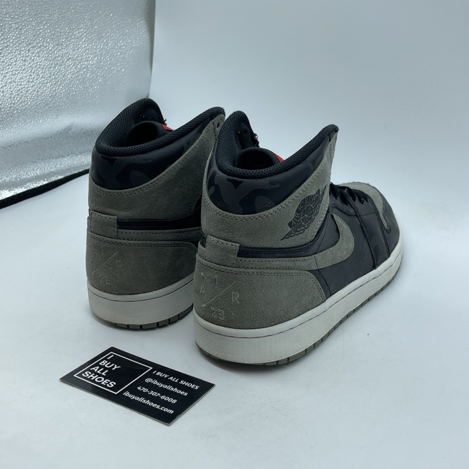 Size 10 - Air Jordan 1 Retro Premium High Shadow Camo Suede Leather (AA3993-034)