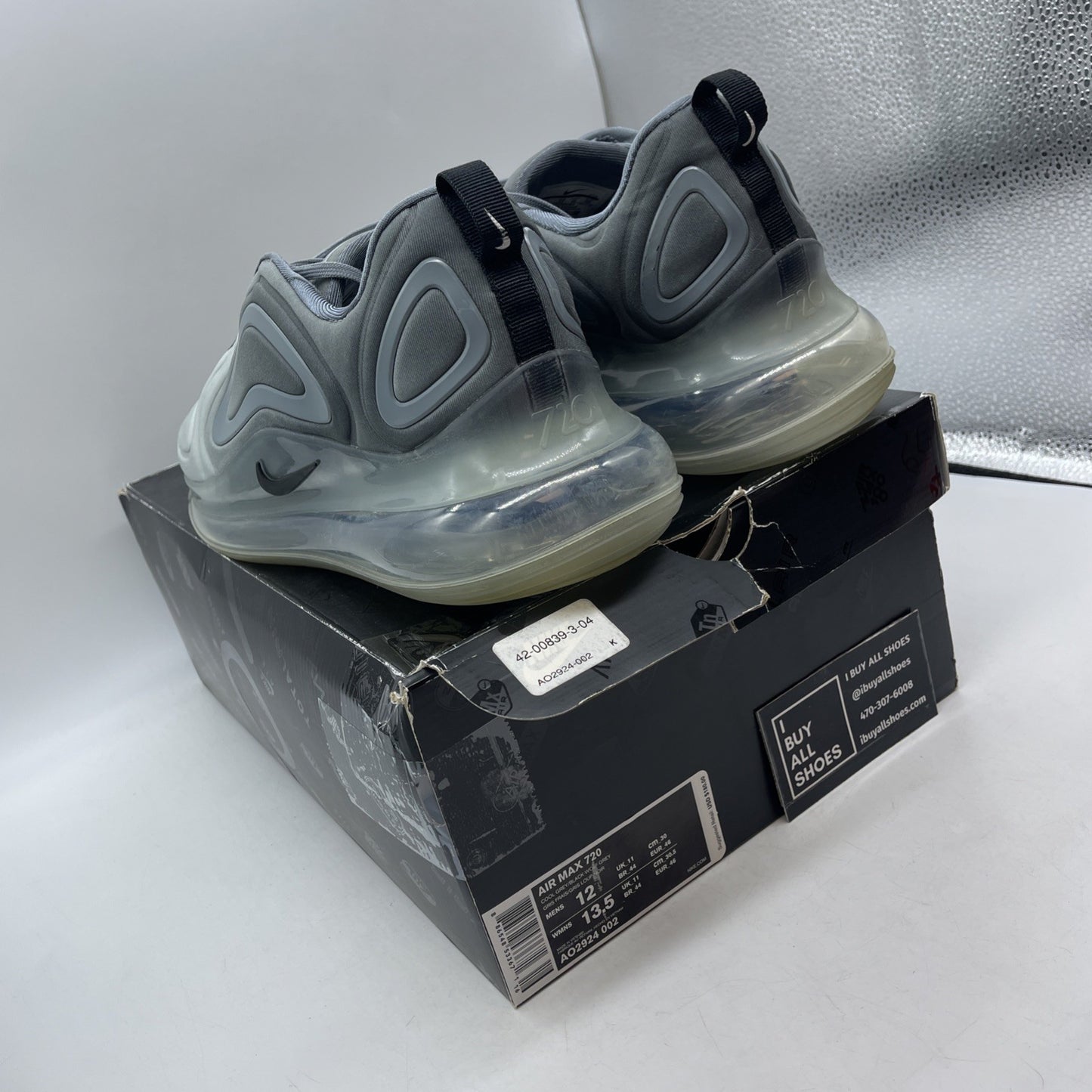 Size 12 - Nike Air Max 720 Cool Grey (AO2924-002)