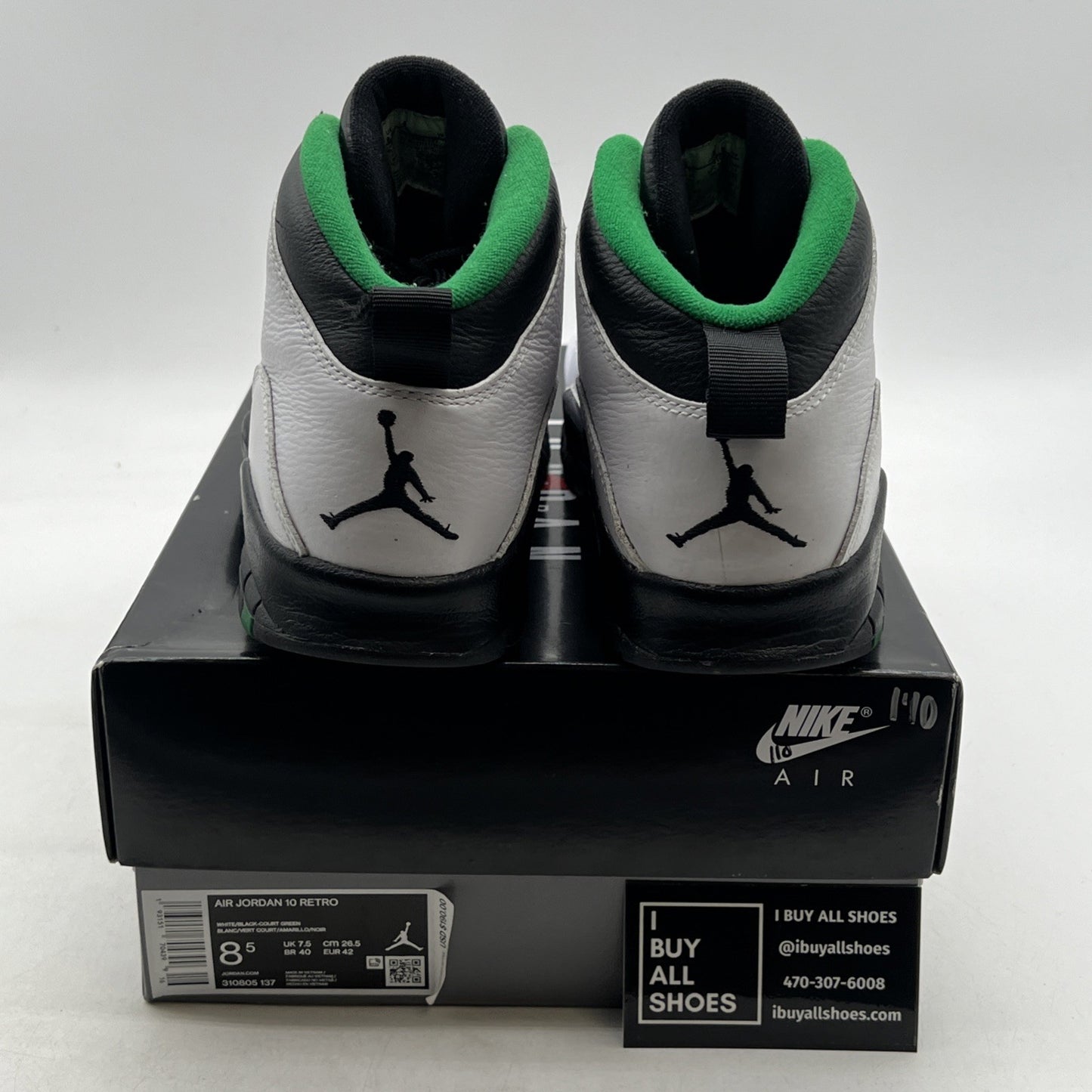Size 8.5 - Air Jordan 10 Retro 2019 Seattle (310805-137)