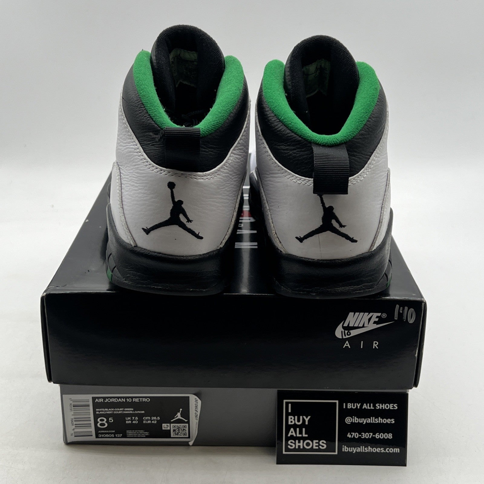 Size 8.5 - Air Jordan 10 Retro 2019 Seattle (310805-137)