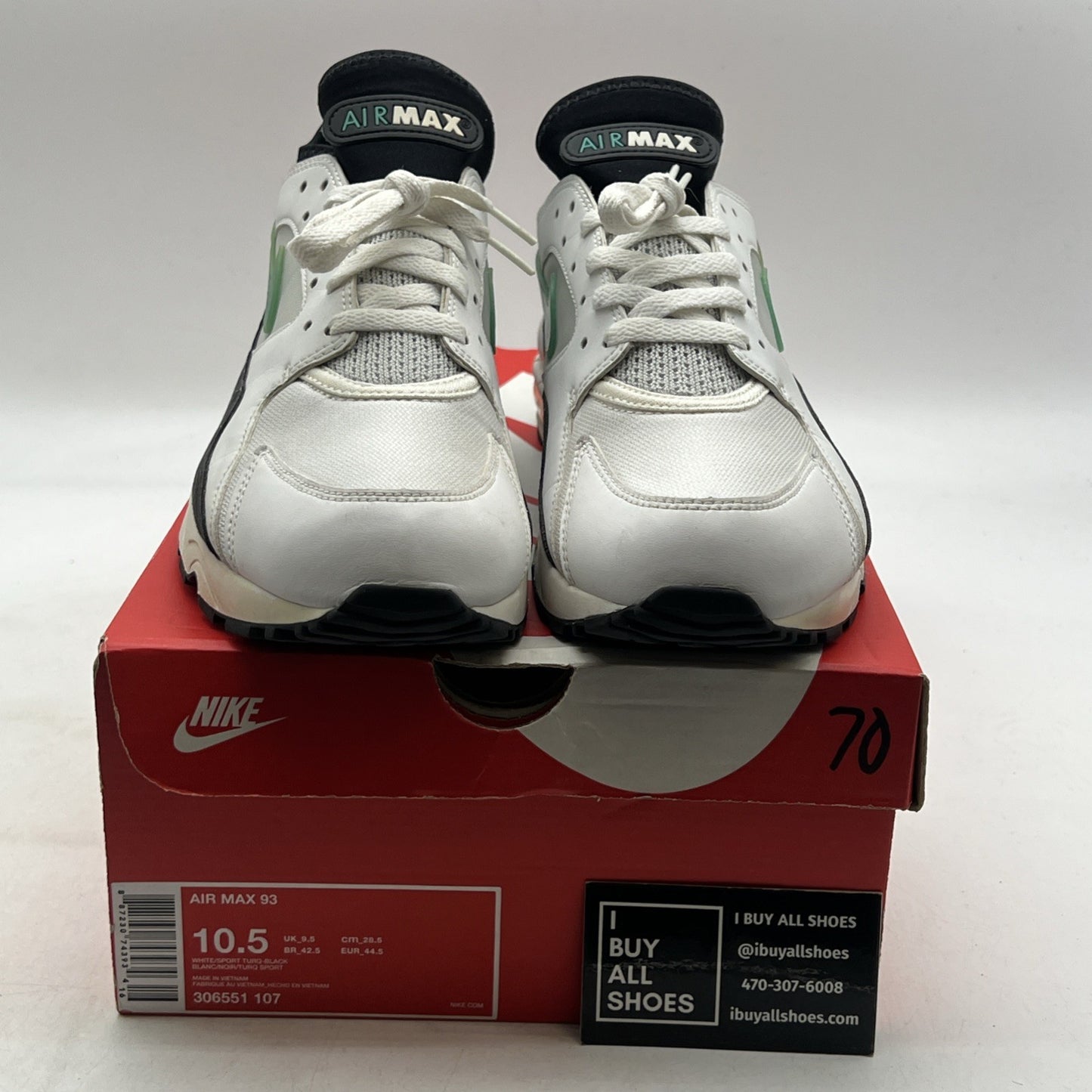 Size 10.5 - Nike Air Max 93 Dusty Cactus (306551-107)