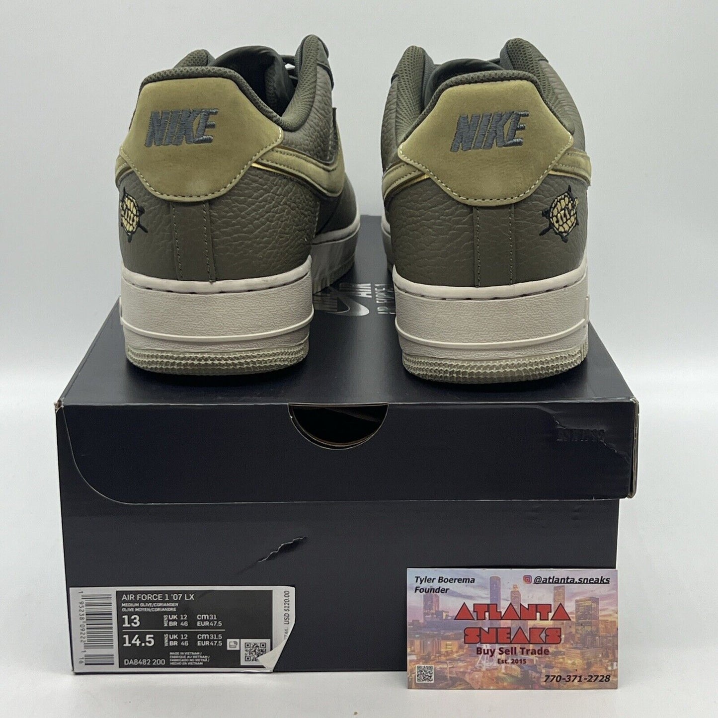 Size 13 - Nike Air Force 1 LX Turtle 2021 Brand New Og All