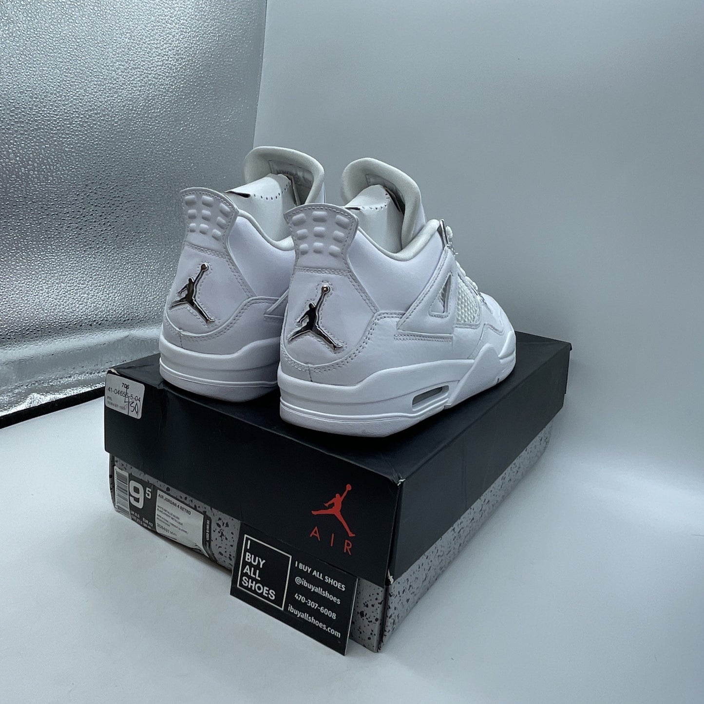 Size 9.5 - Air Jordan 4 Retro Mid Pure Money (308497-100)