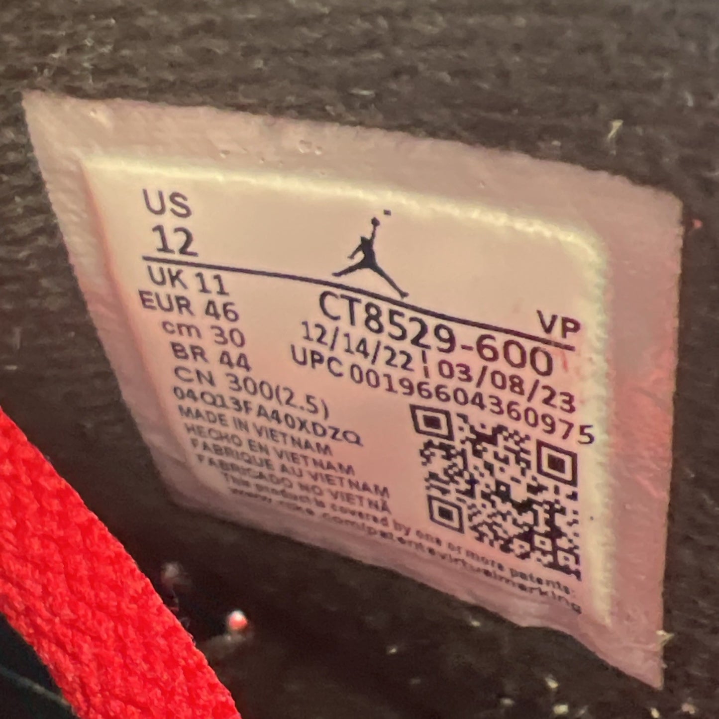 Size 12 - Air Jordan 6 Retro Toro Bravo (CT8529-600)